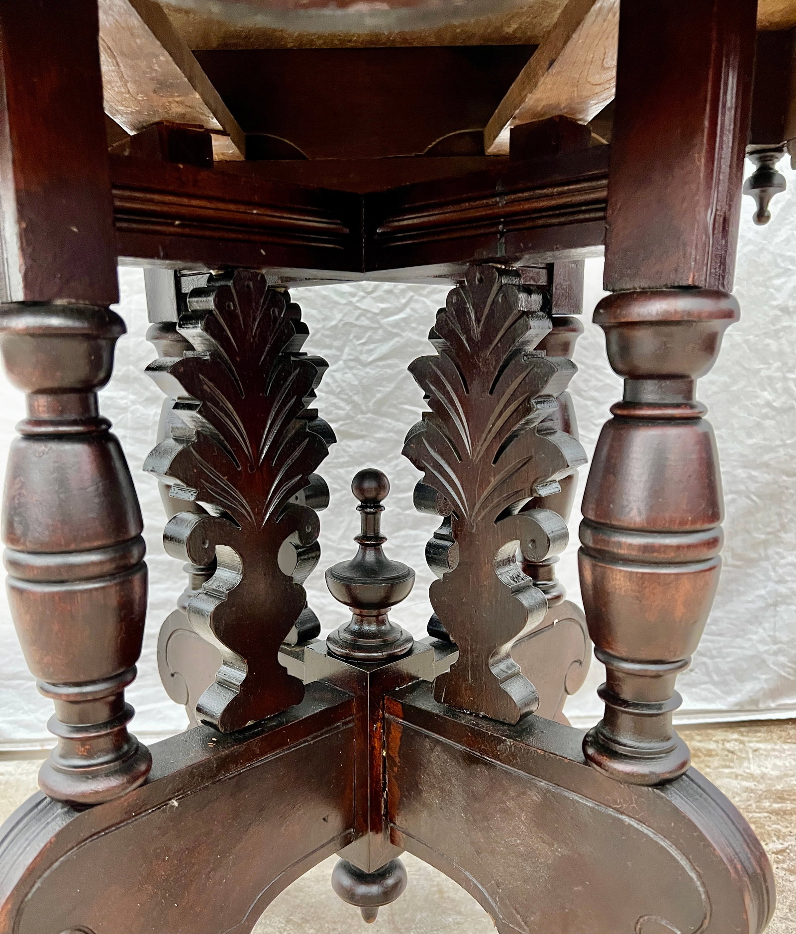 Victorian Marble Top Parlor Table - 6