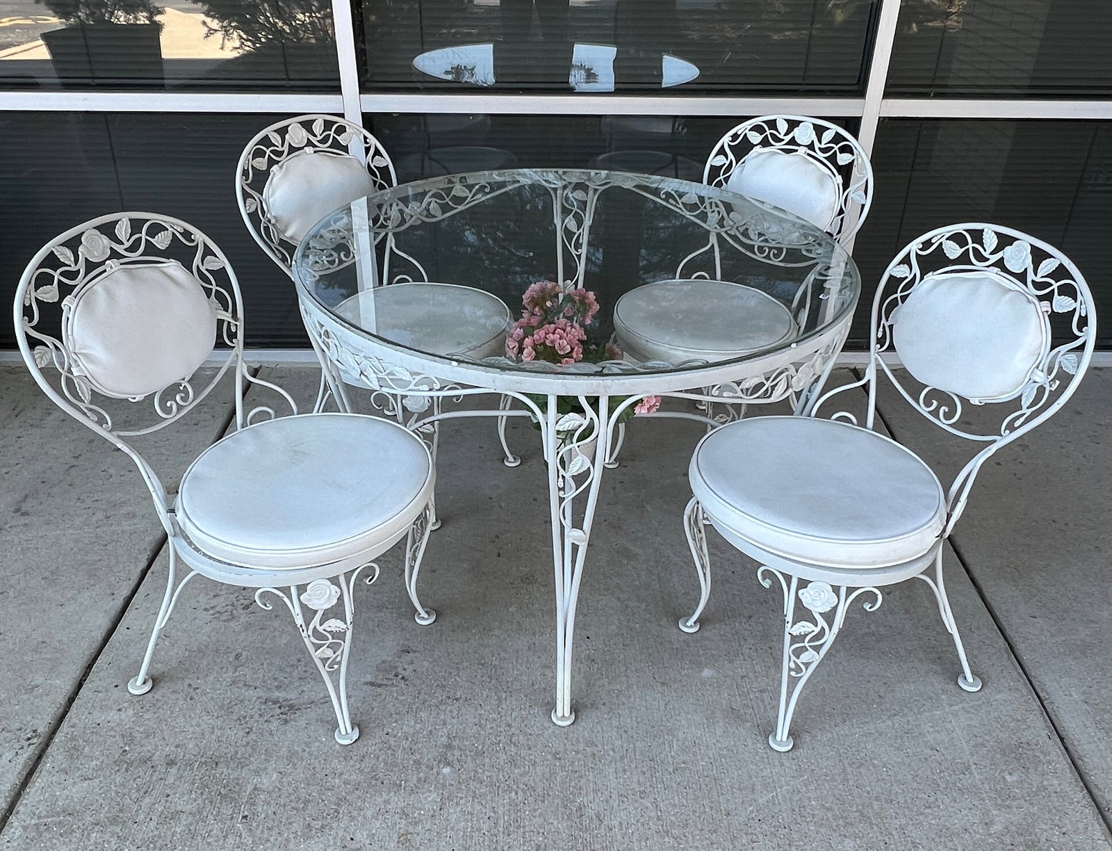 Vintage MCM Wrought Iron Patio Set (1 of 6)