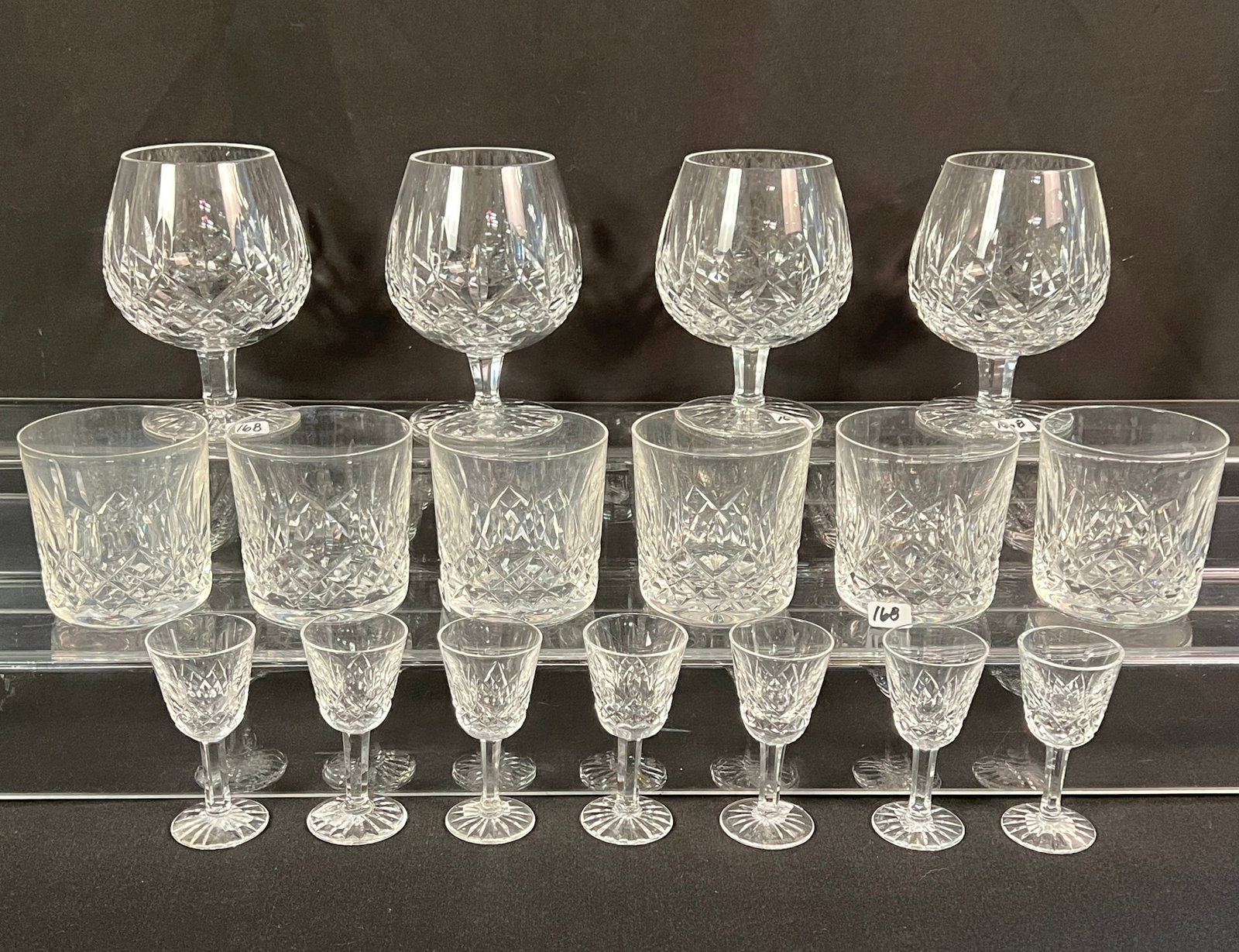 Group of Assorted Waterford Crystal in the "Lismore" Pattern (1 of 7)