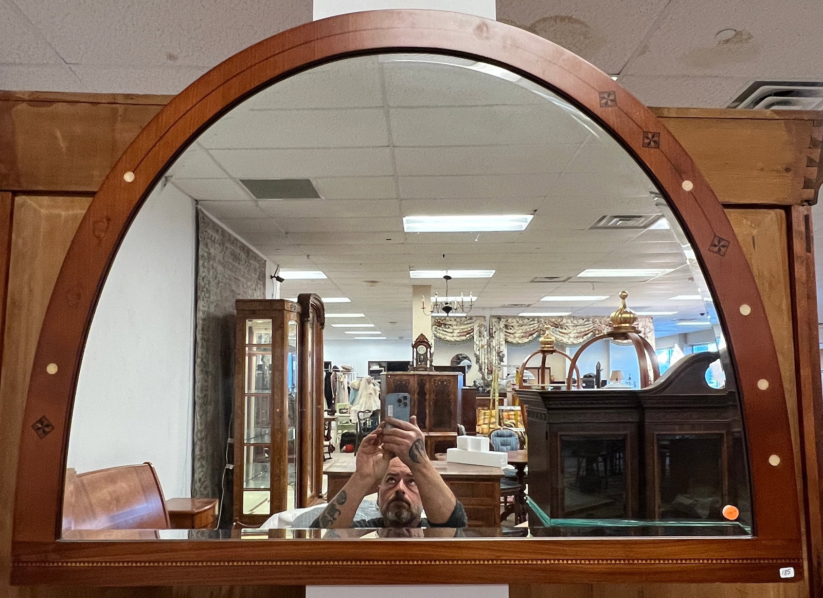 Carpanelli Briarwood Art Nouveau Inlaid Dresser (1 of 5)