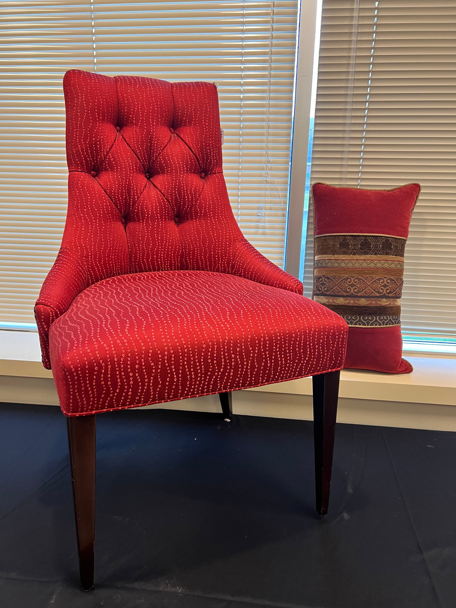 Baker Button Tufted Designer Accent Chair (1 of 9)