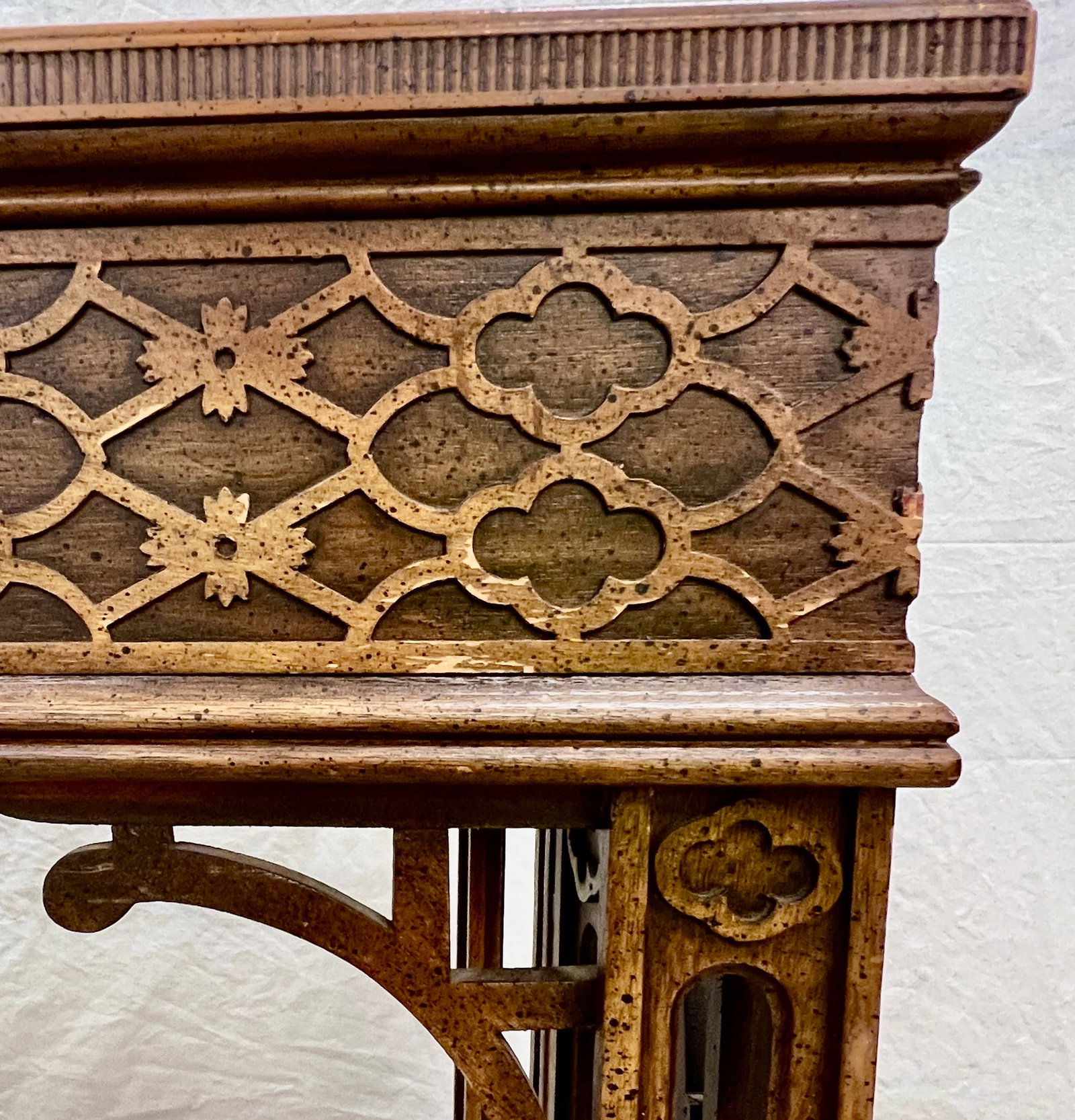 Chinese Chippendale Side Table - 5