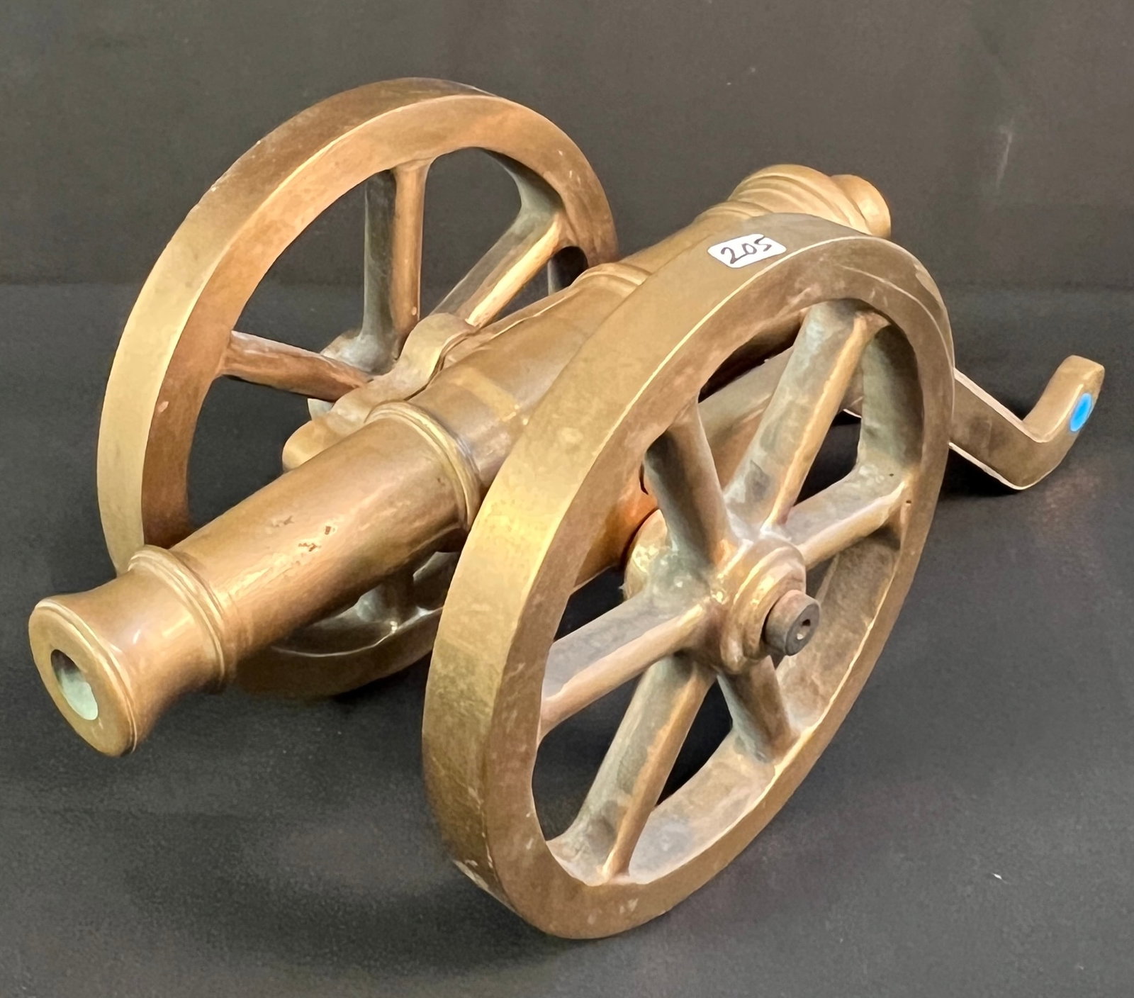 Solid Brass Cannon on Stand (1 of 5)