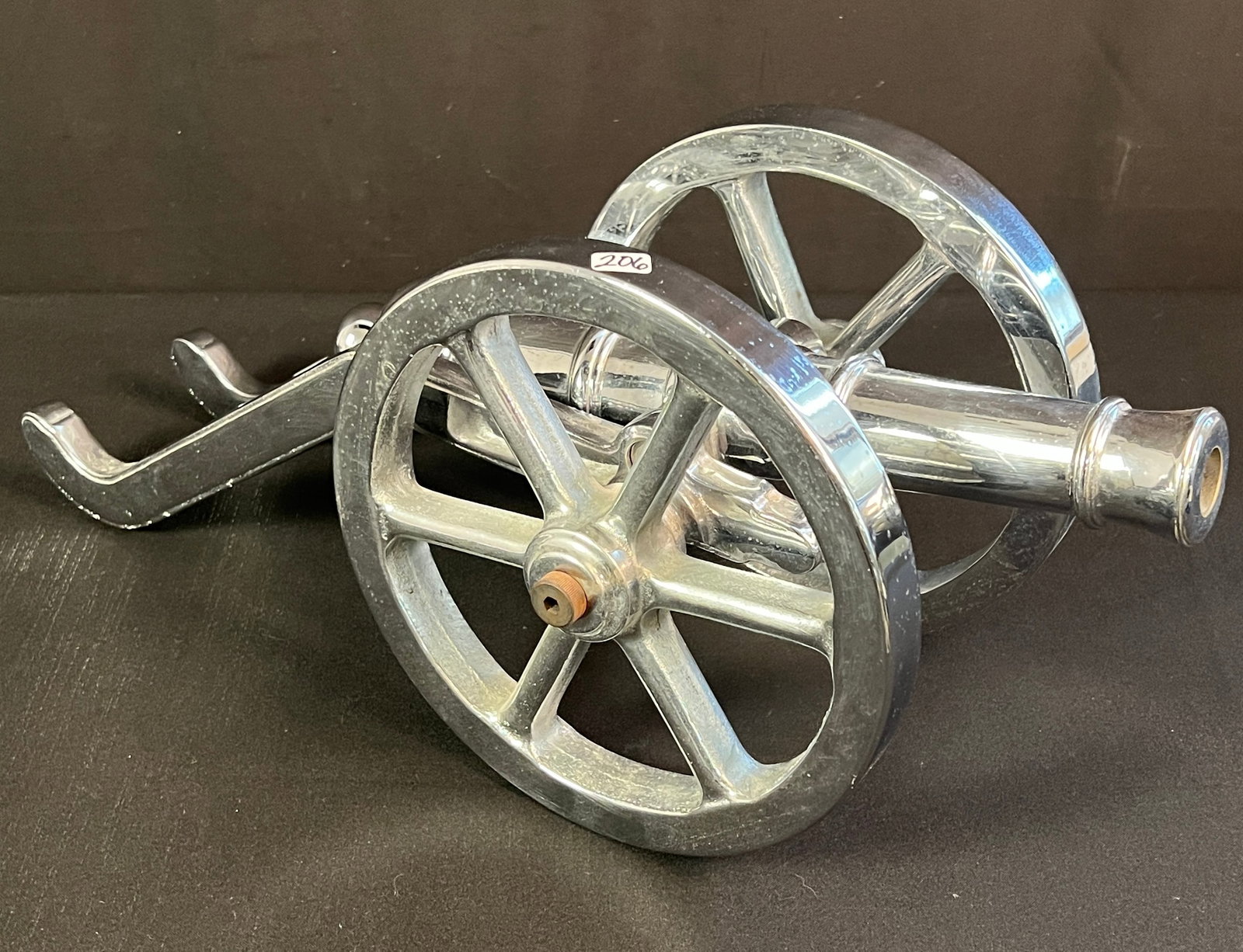 Nickel over Brass Cannon on Wheels (1 of 5)