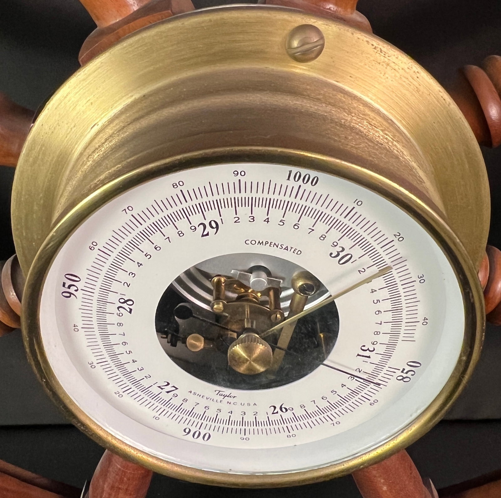Ship Wheel Barometer - 4