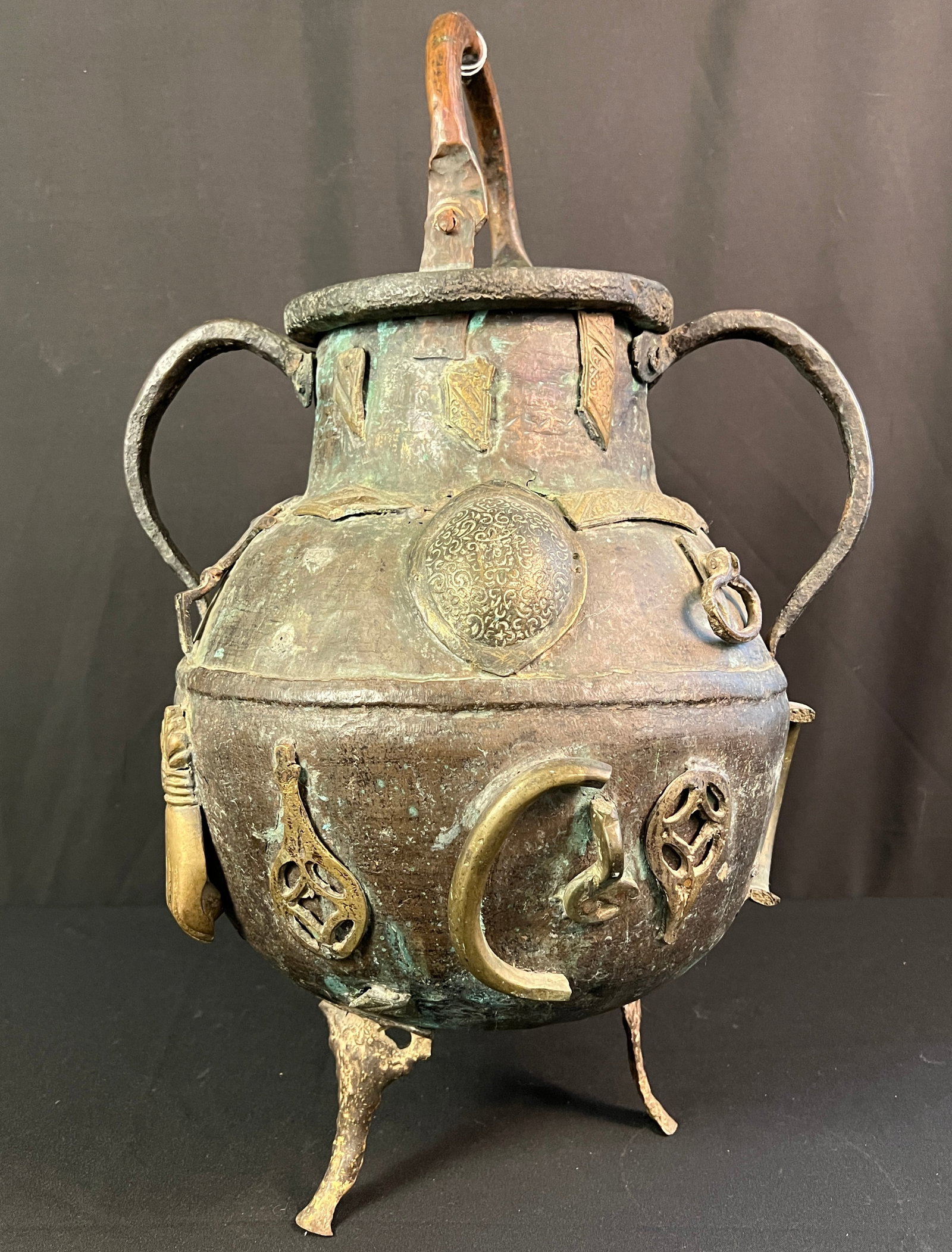 Tibetan Copper and Brass Ritual Vessel c. 1860 (1 of 8)