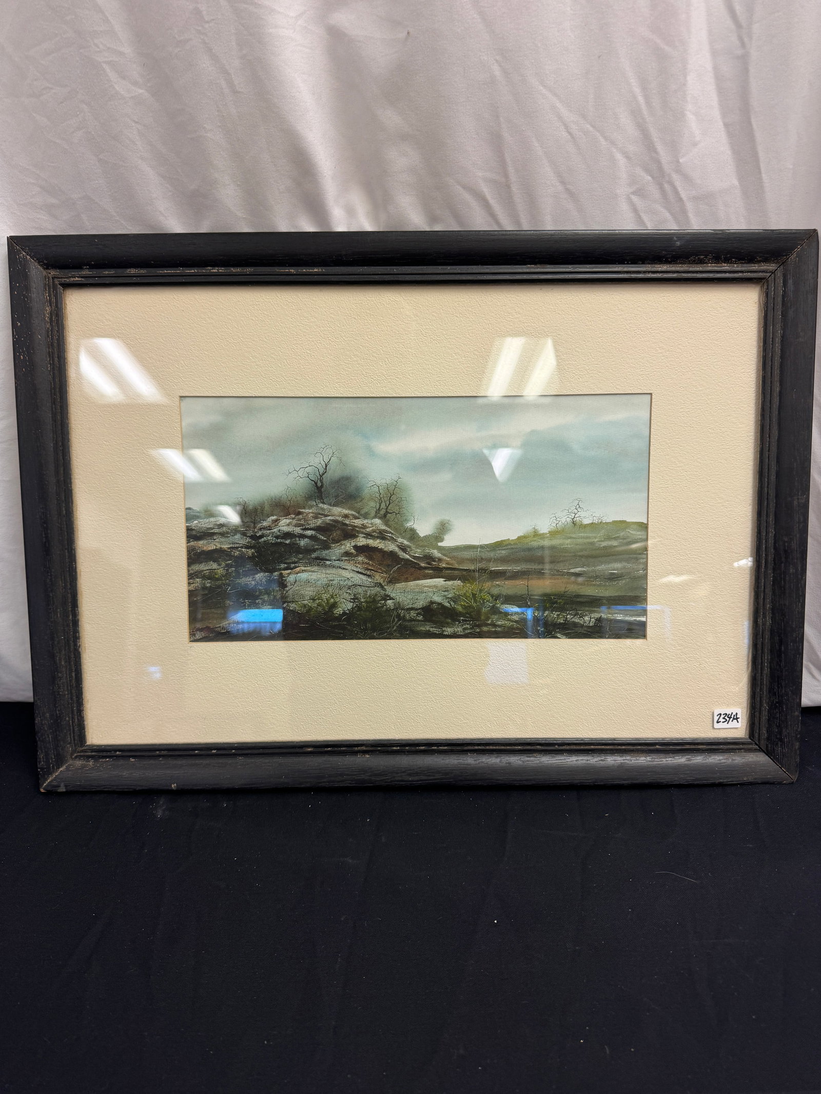 Peter Miller Signed Watercolor Landscape (1 of 5)