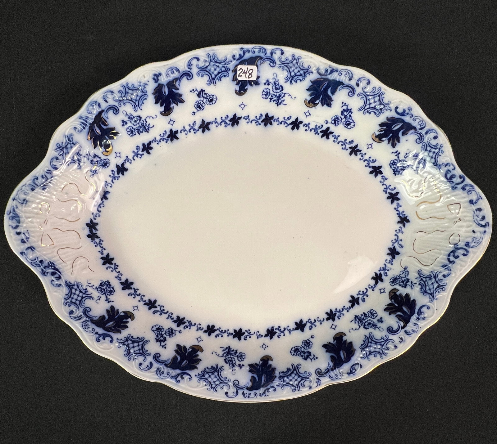 3 Flow Blue Platters - 2