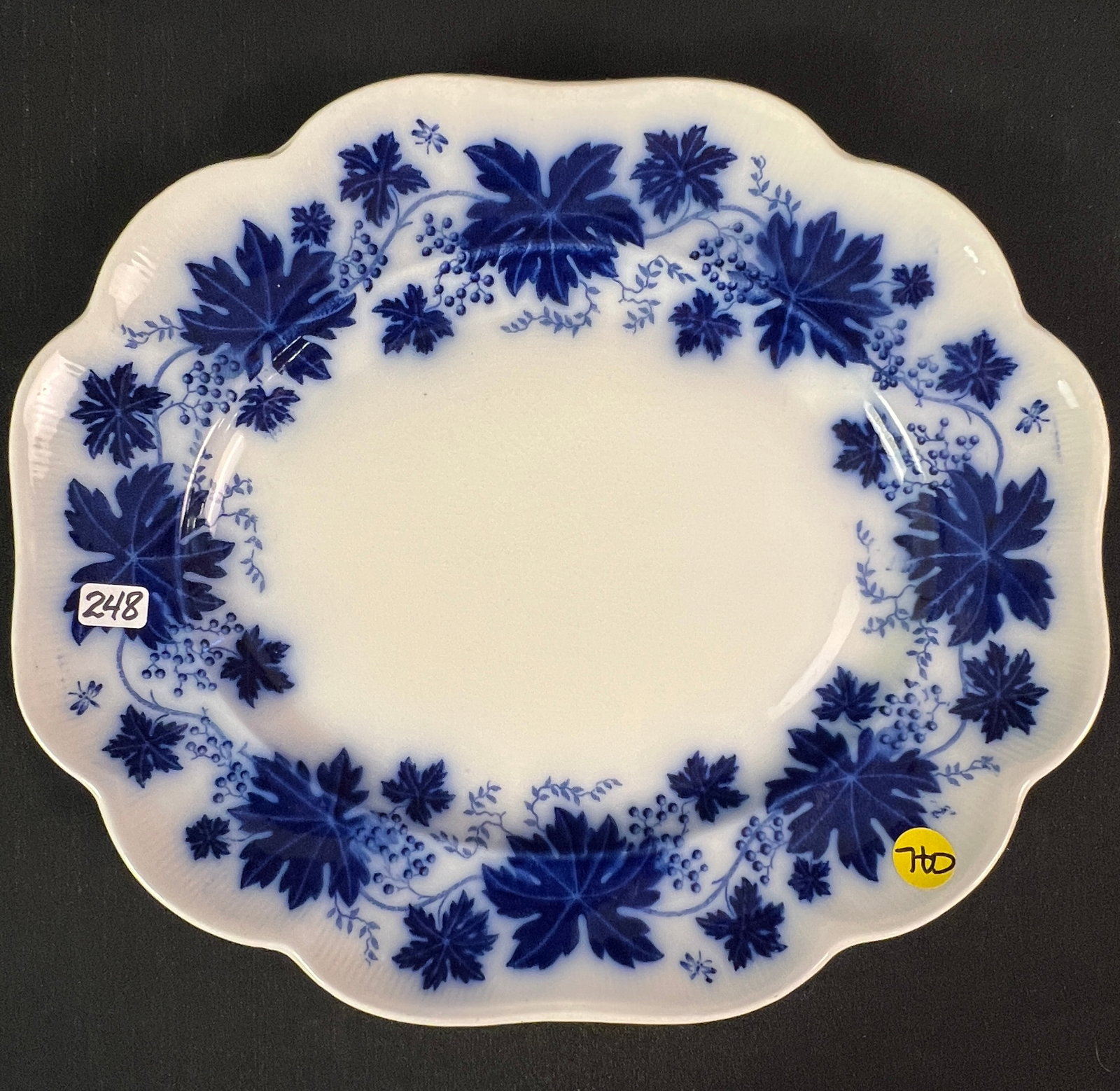 3 Flow Blue Platters - 7