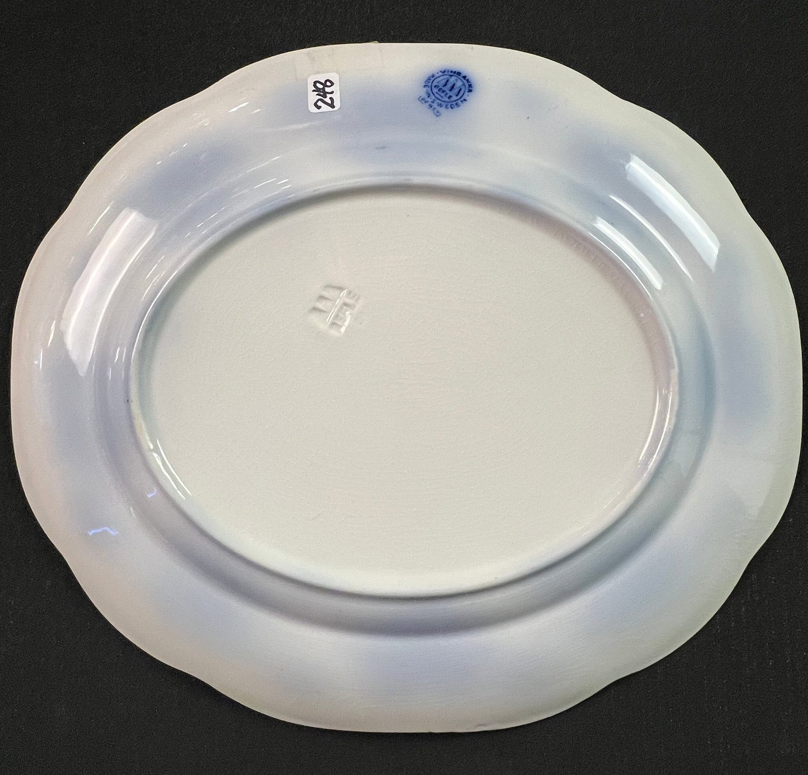 3 Flow Blue Platters - 8