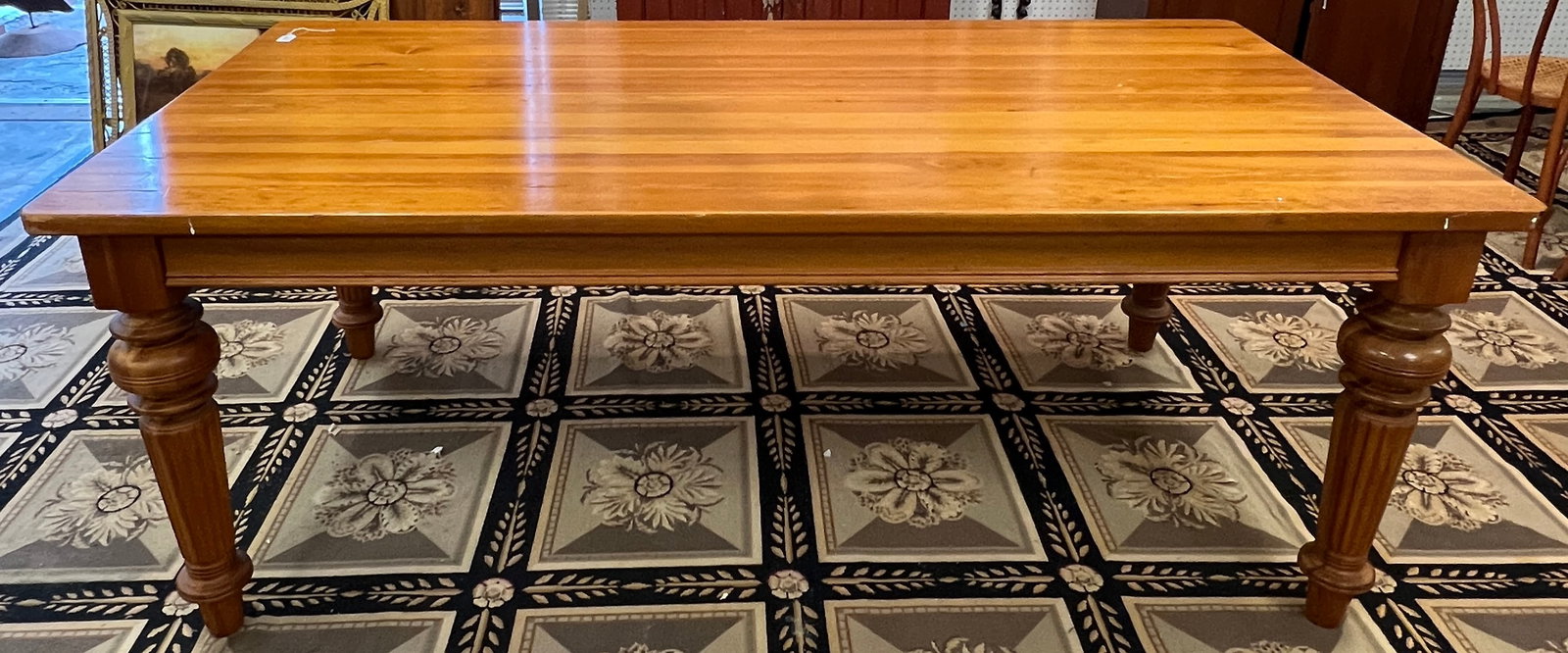 Contemporary Pine Harvest Table - 3