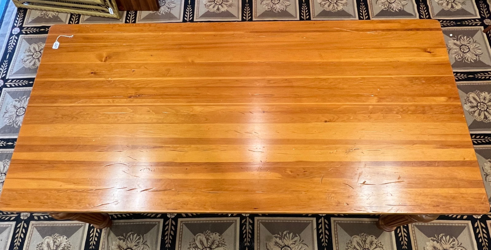 Contemporary Pine Harvest Table - 5