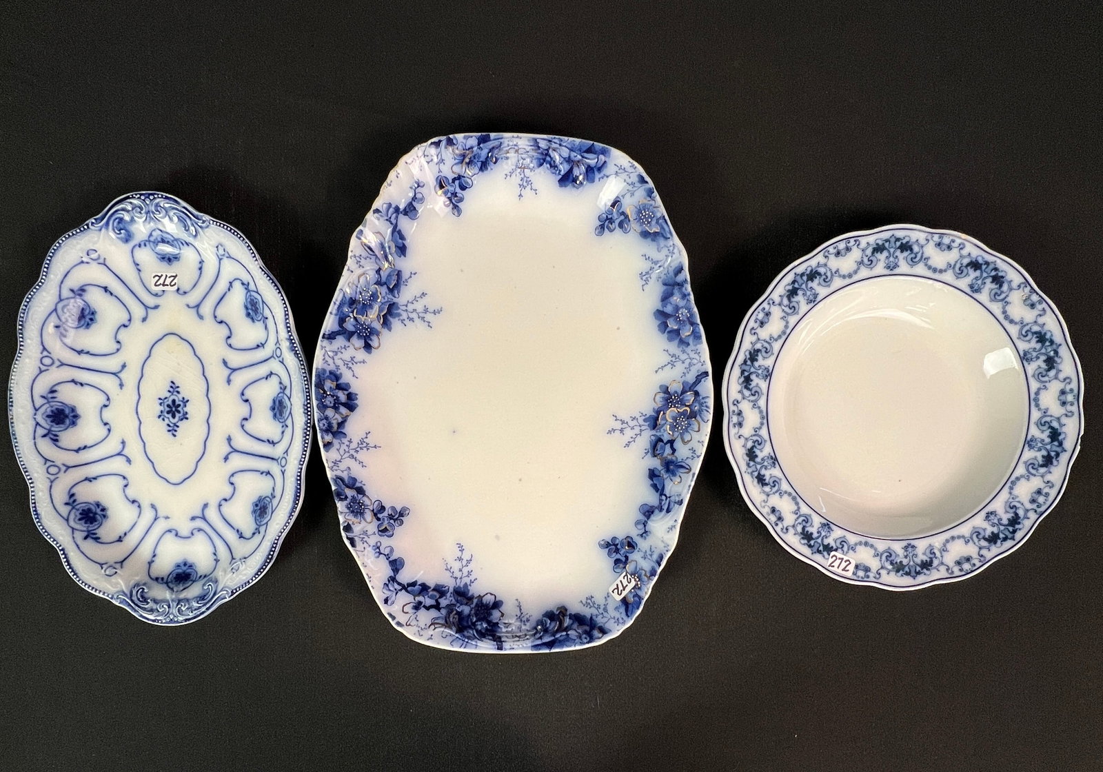 Large group of Flow Blue - 2