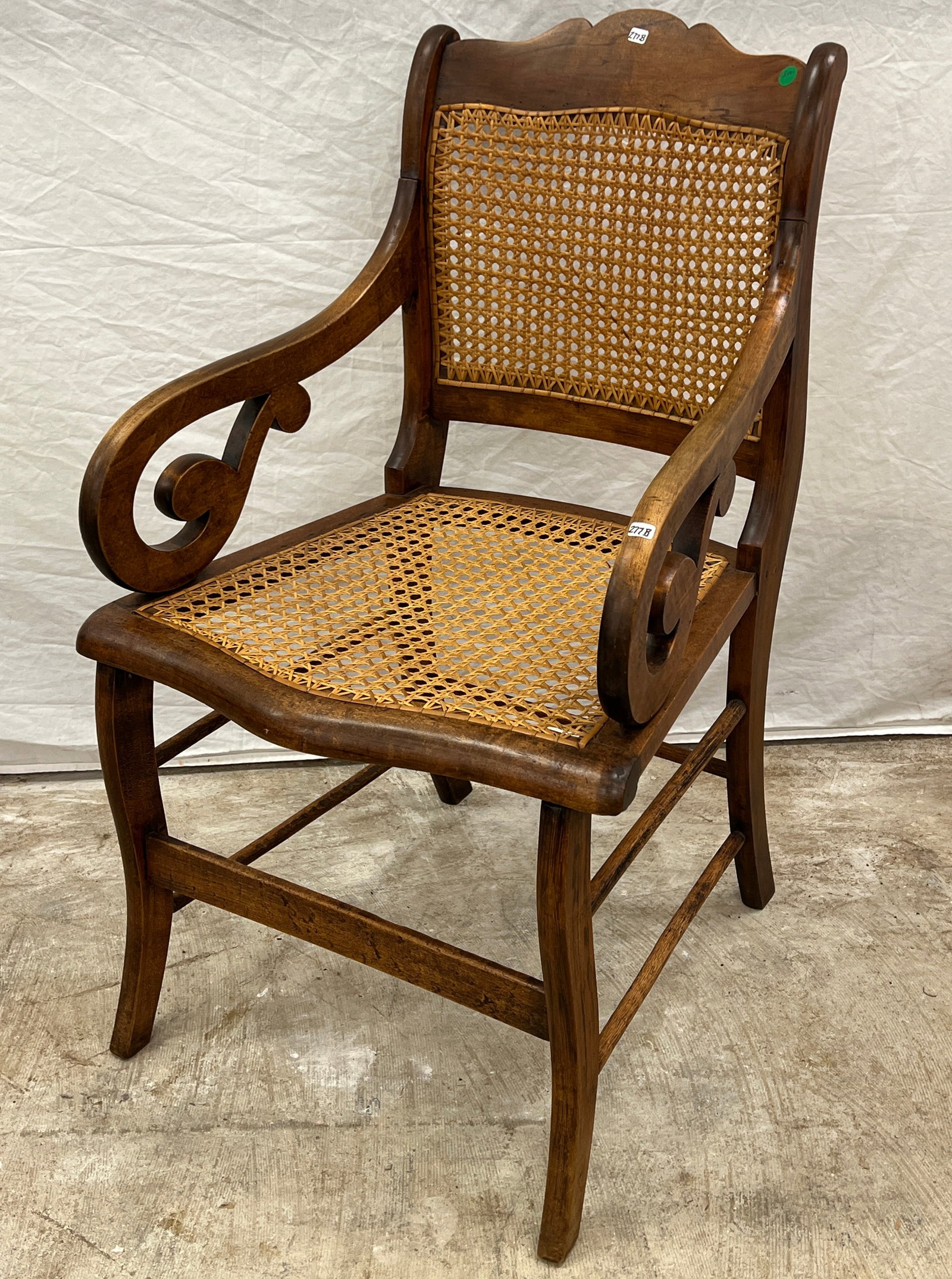 Early Sleigh Arm Desk Chair c1830/40's (1 of 6)