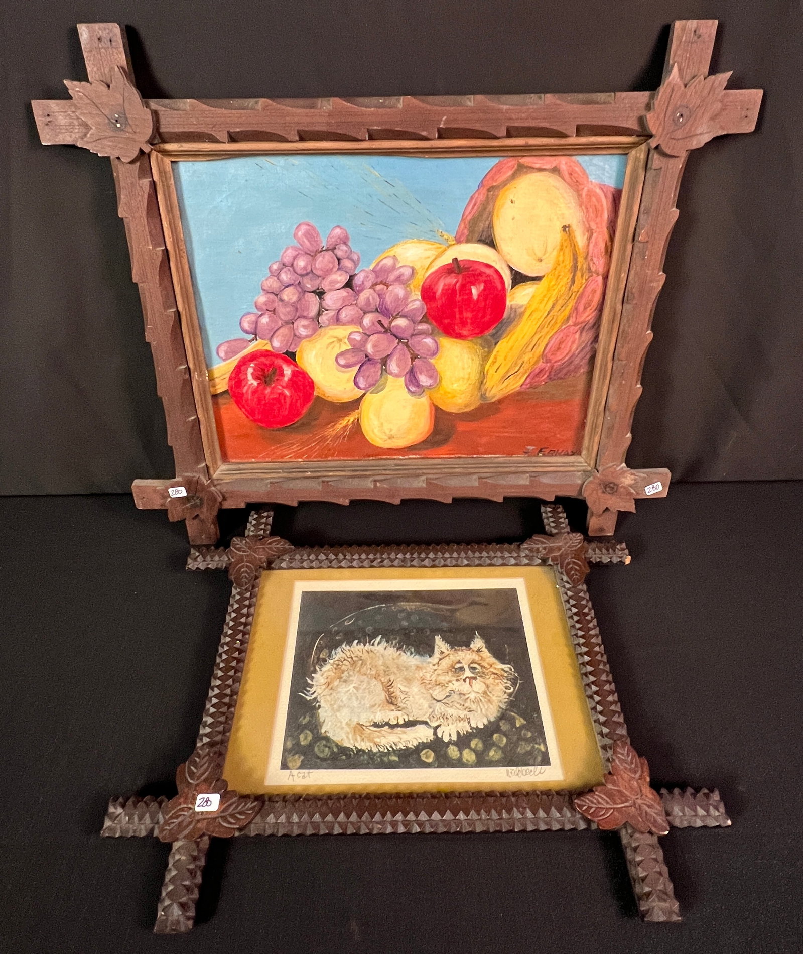 2 Chip Carved Tramp art Frames (1 of 7)