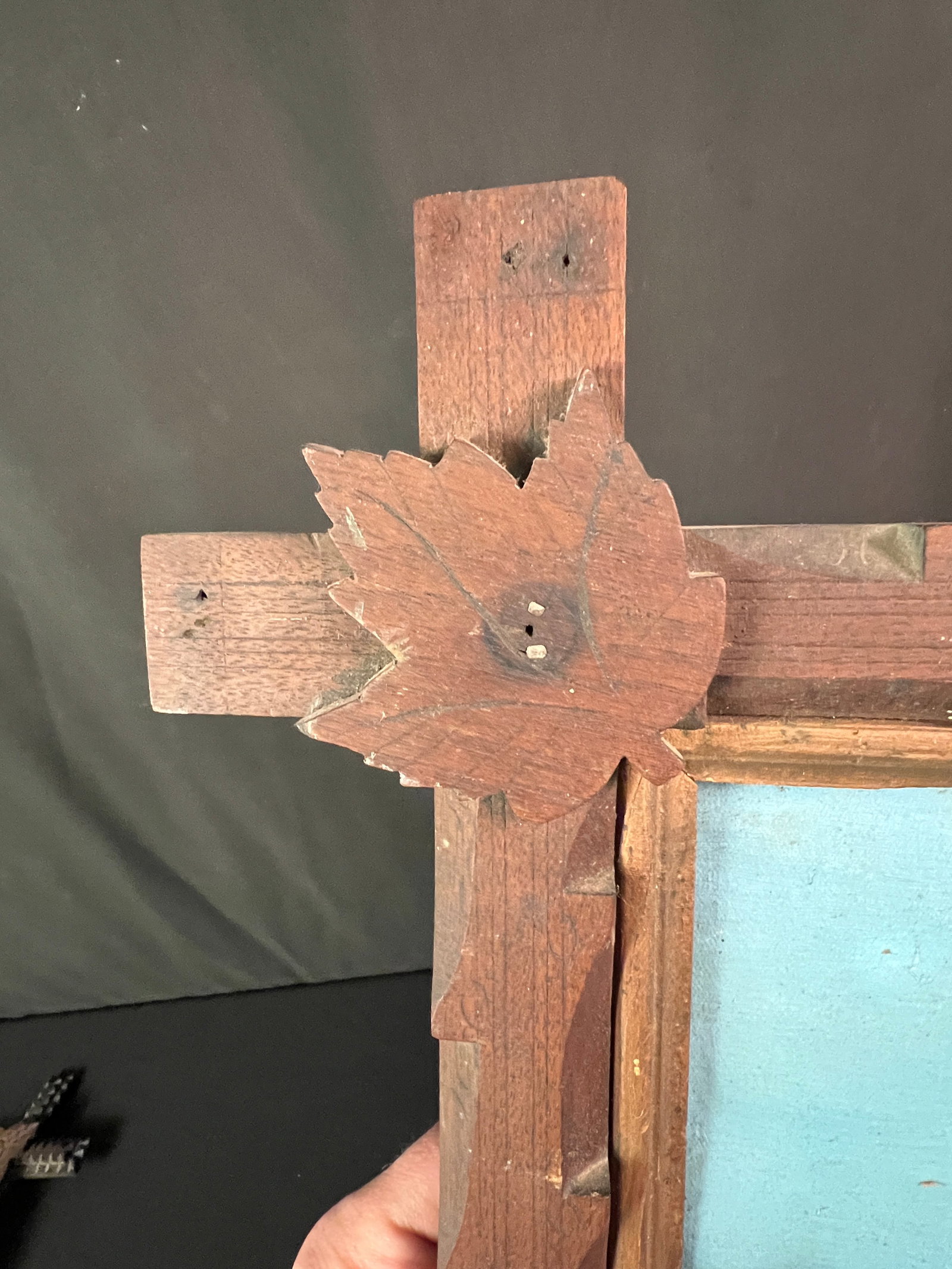 2 Chip Carved Tramp art Frames - 4