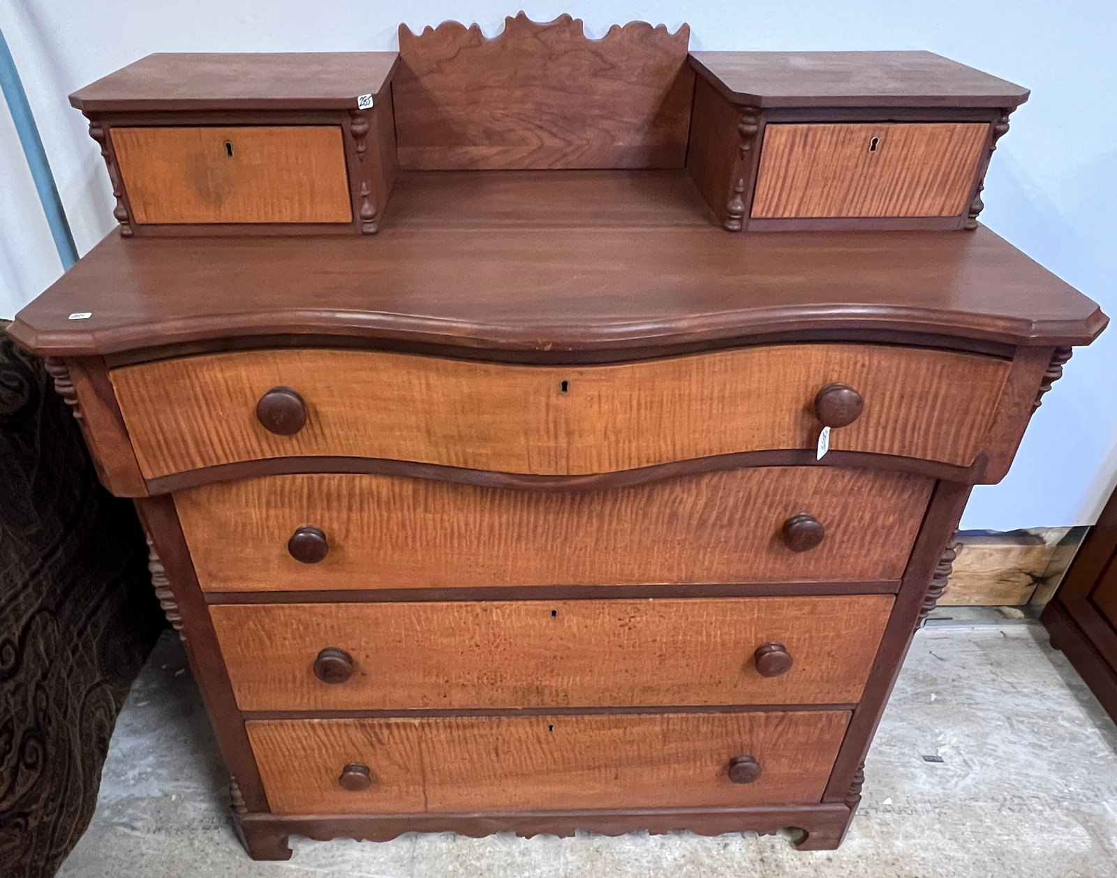 Early Folk Art Hankie Box Dresser (1 of 8)