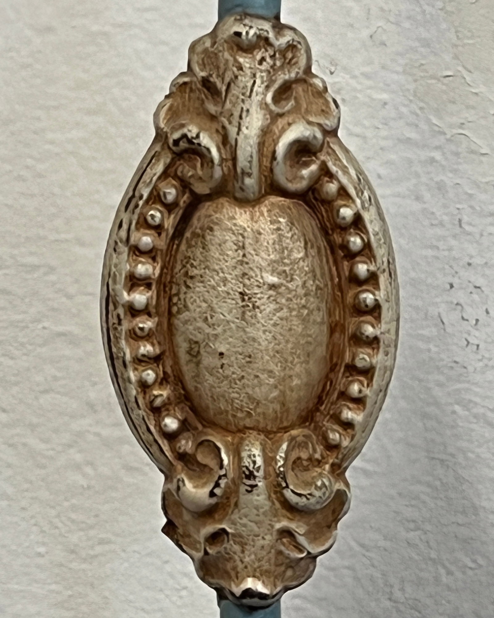 Fancy Cast Iron Bed c1900 - 7