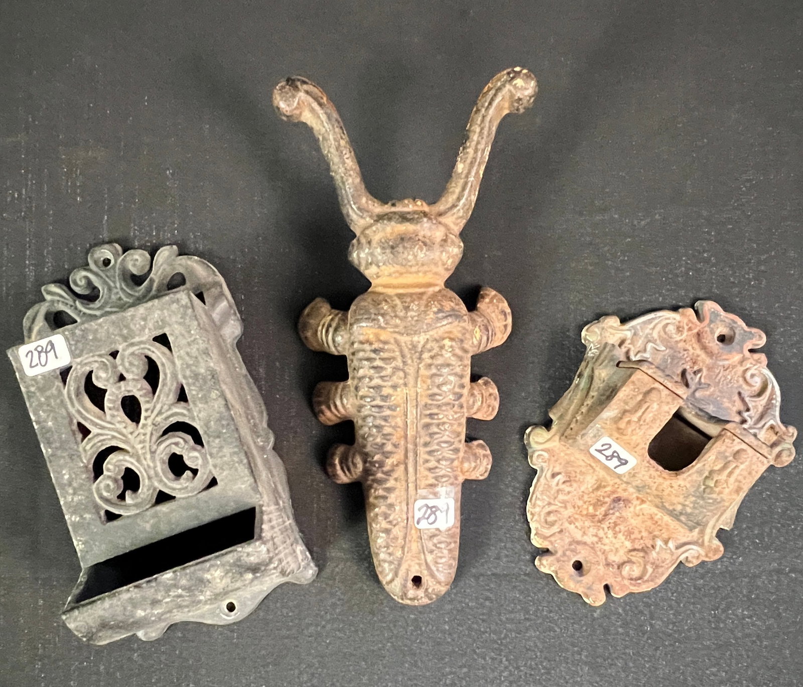Group of Match Safes and Boot Jack (1 of 6)