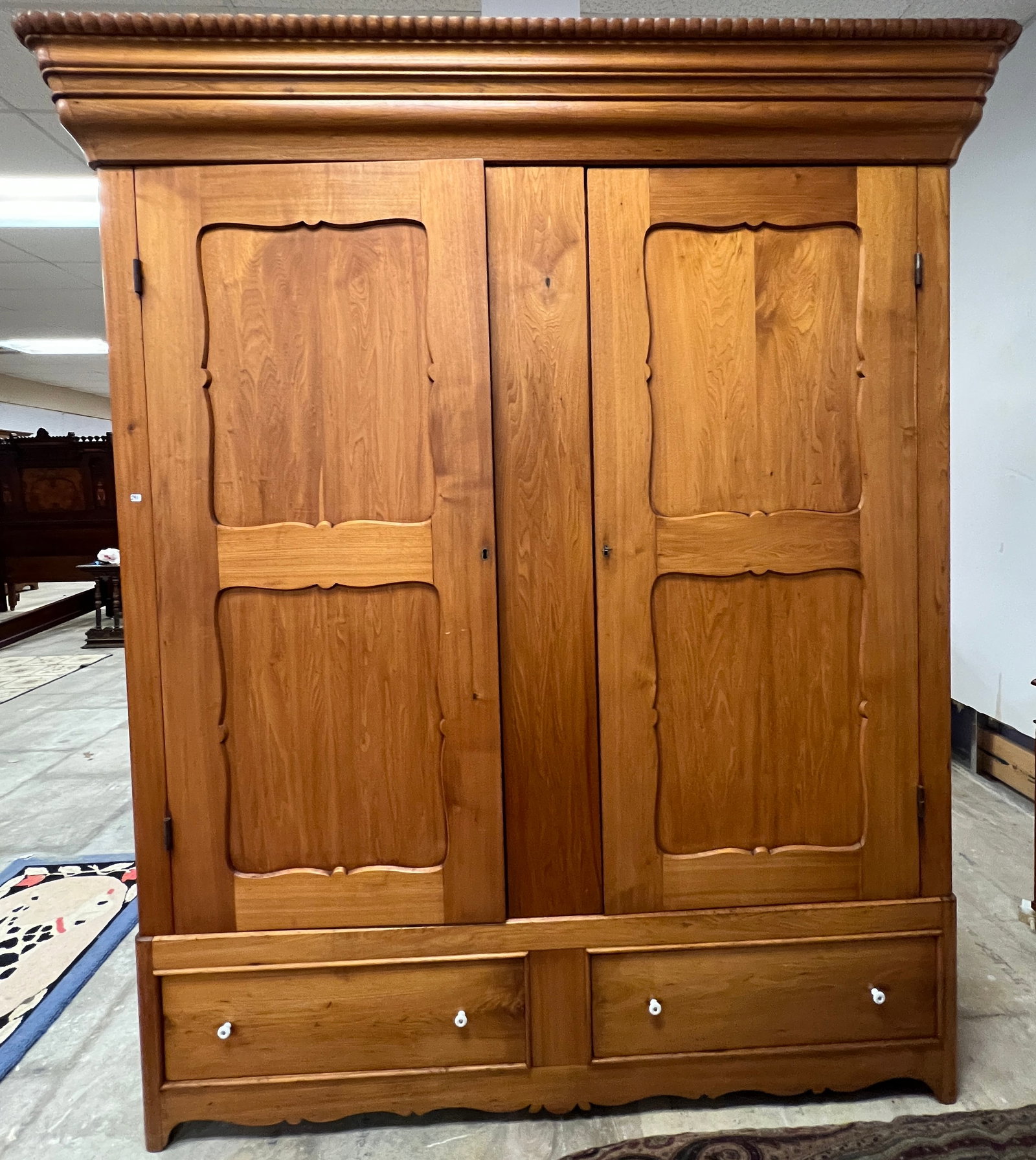 Early Country Ozaukee Double Door Knock Apart Wardrobe c.1820/30's (1 of 8)