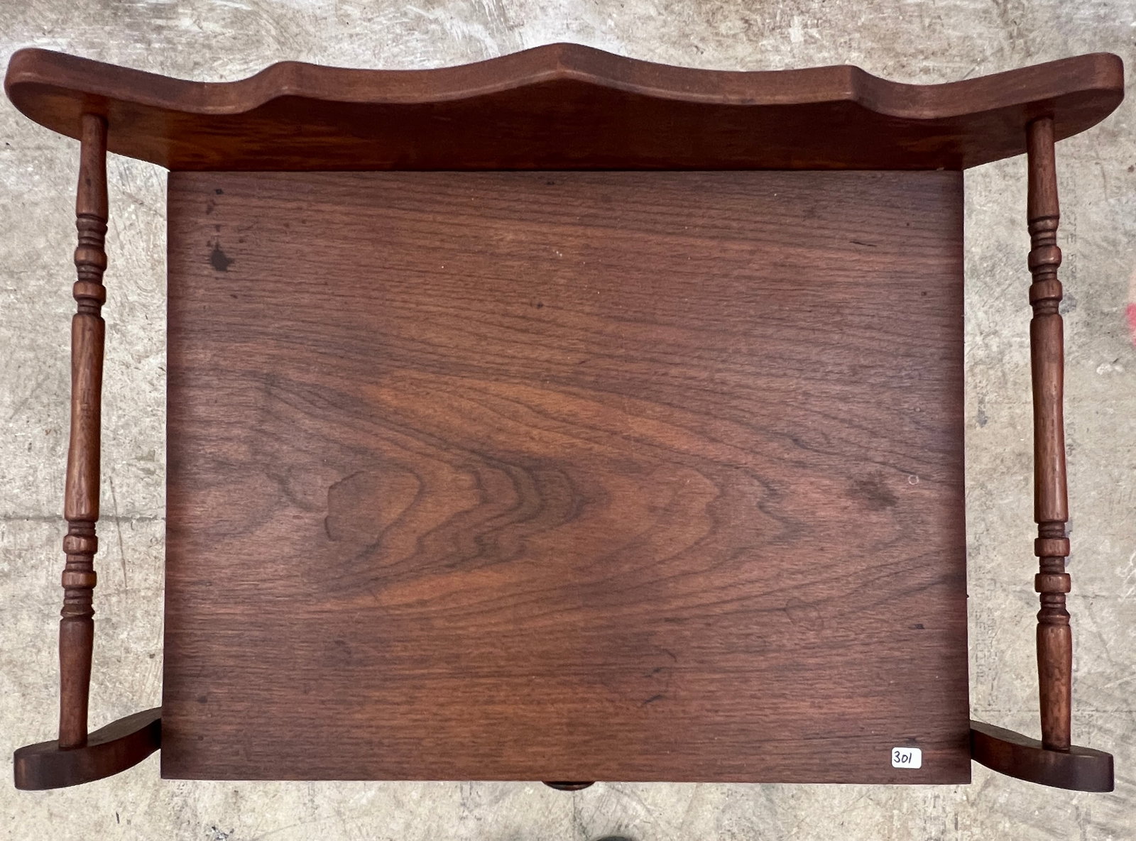Walnut Single Drawer Washstand c. - 4