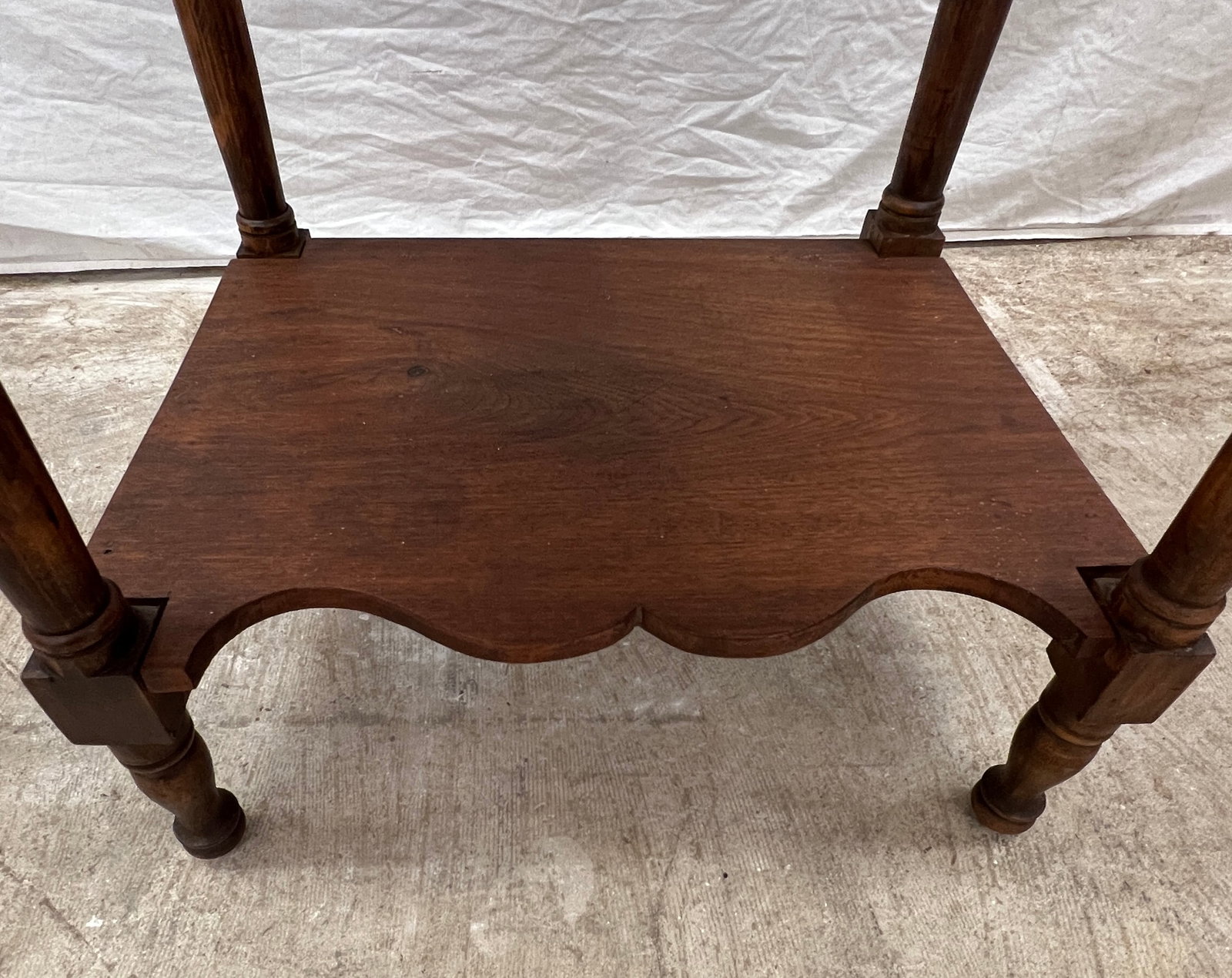 Walnut Single Drawer Washstand c. - 6
