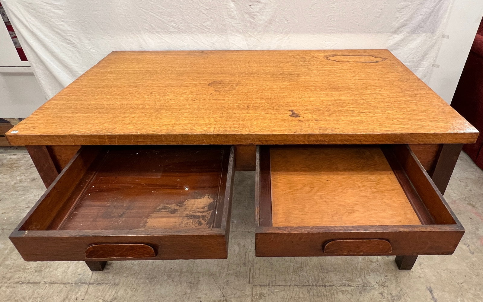 Oak Office Library Table - 2