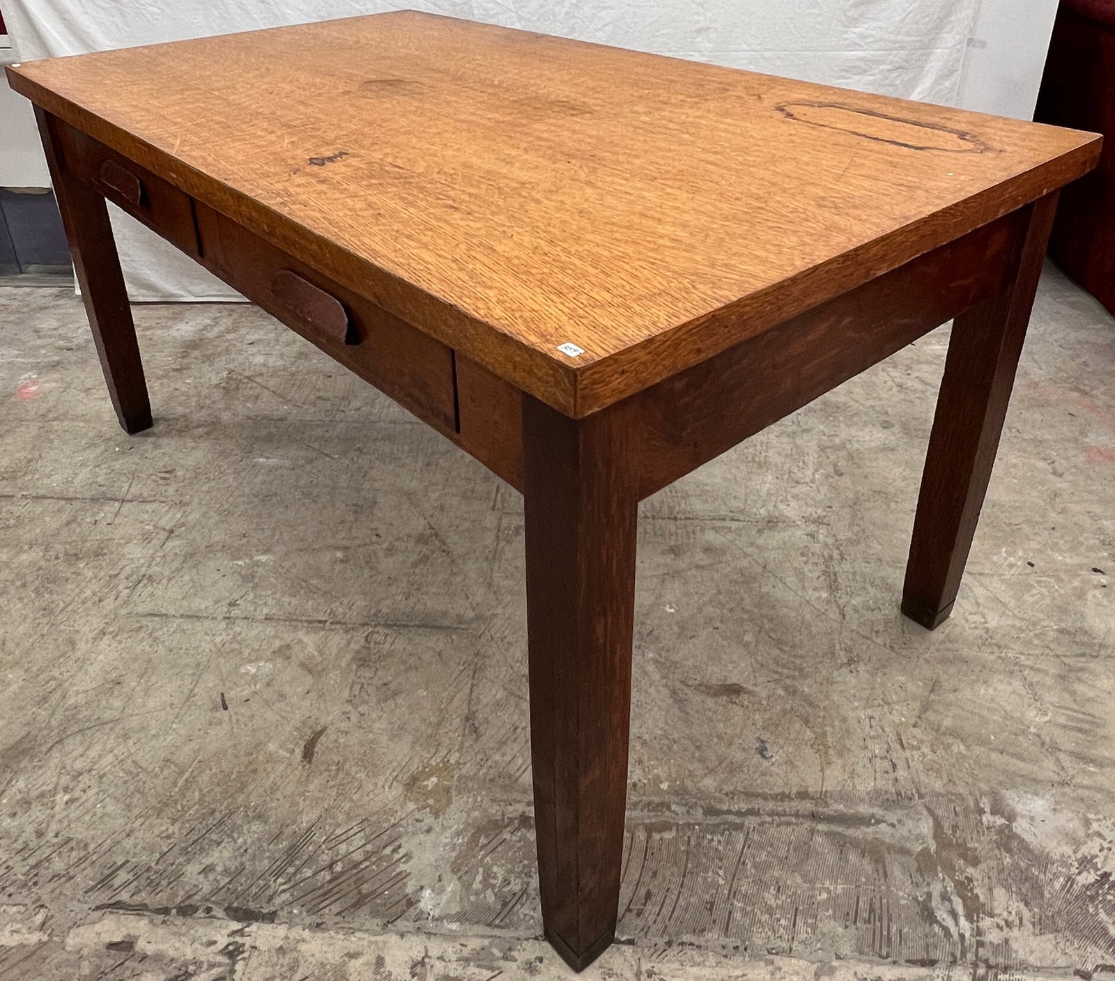 Oak Office Library Table - 4