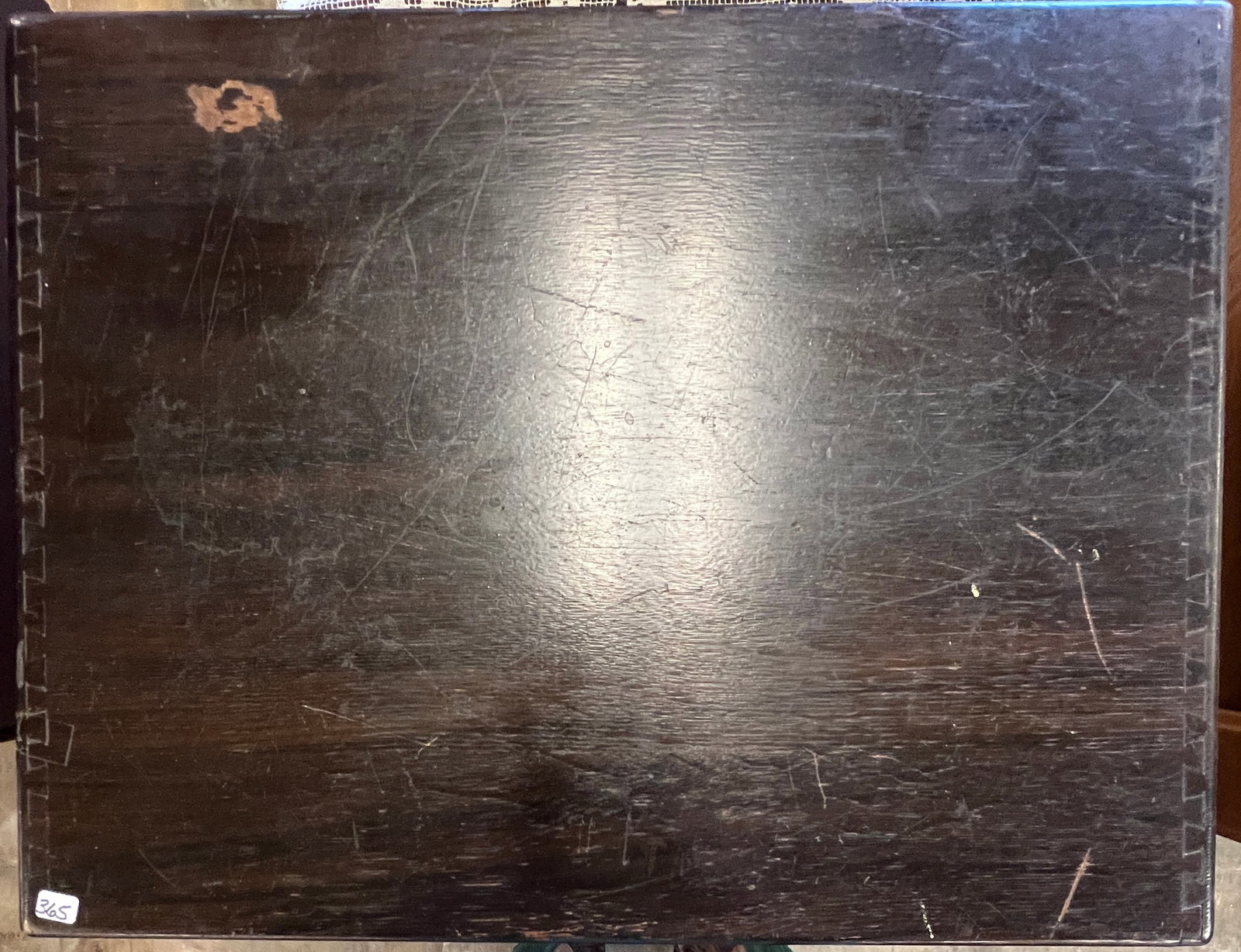 Oak Four Drawer Card File - 4