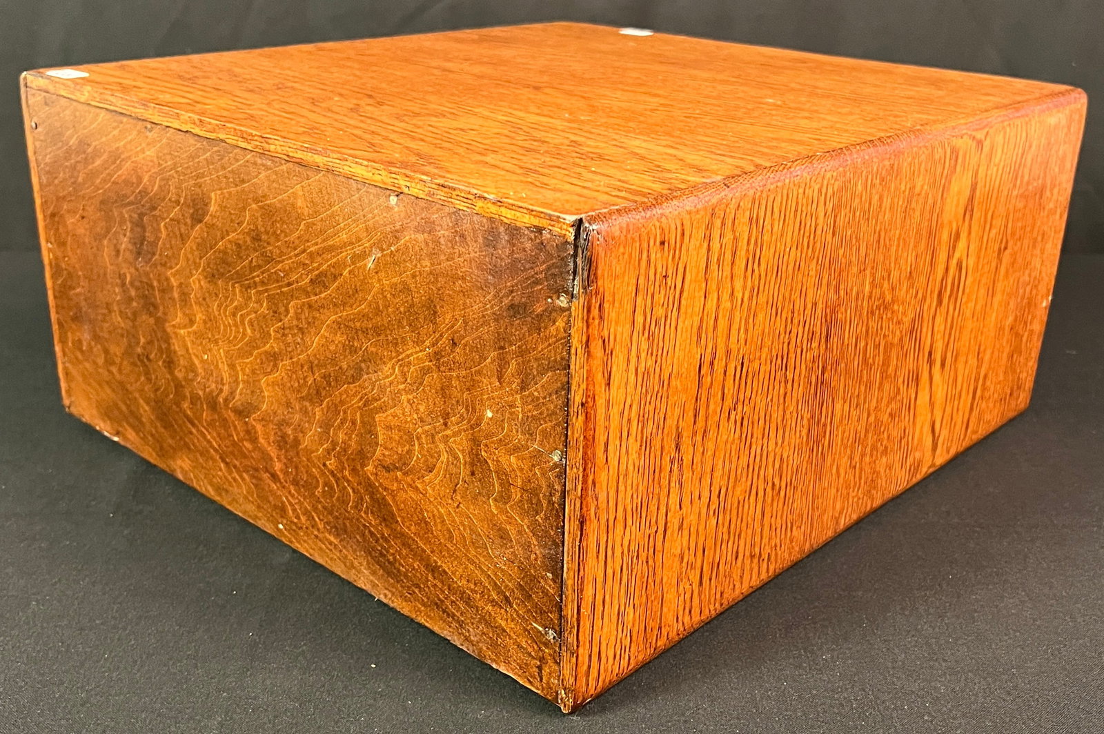Oak Three Drawer Spool Cabinet - 6