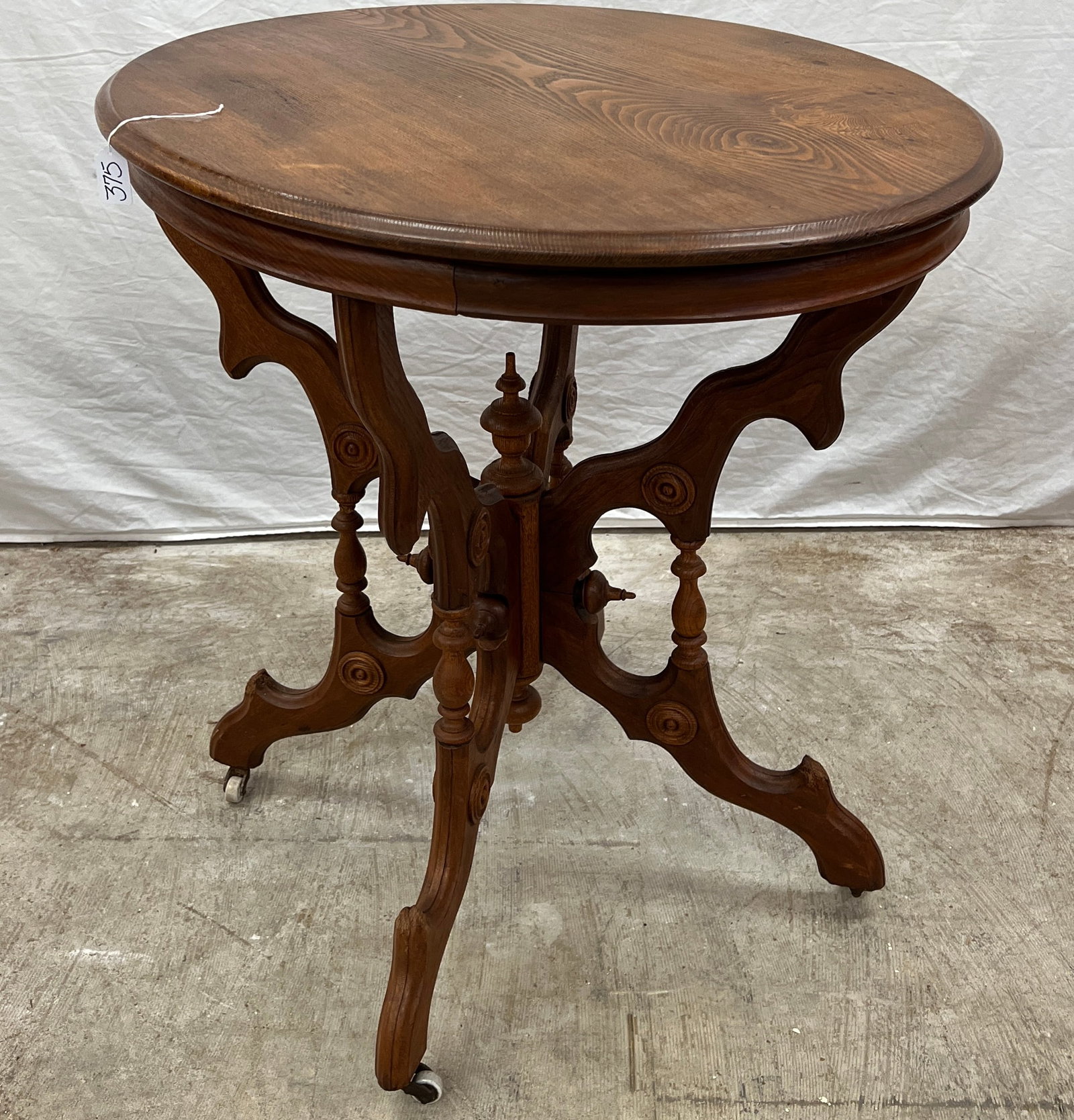 Victorian Oval Parlor Table - 3