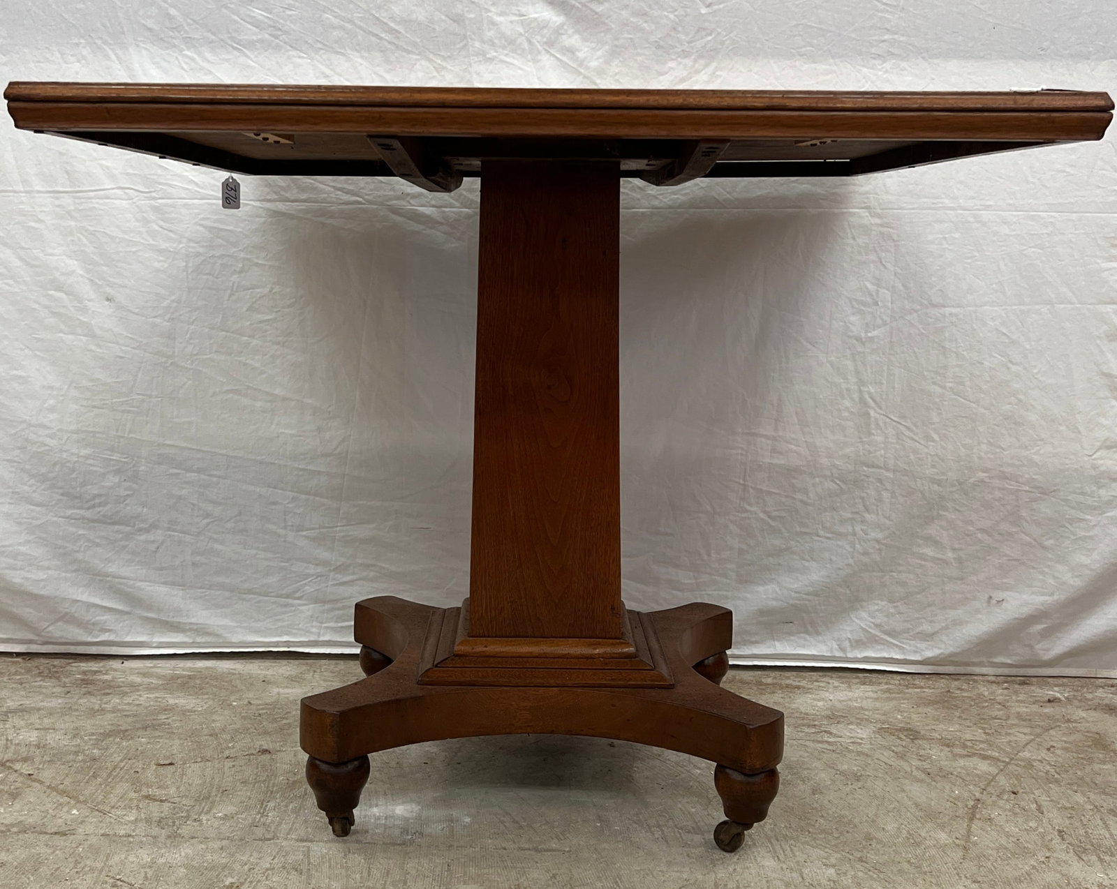 Square Mahogany Tea Table - 2
