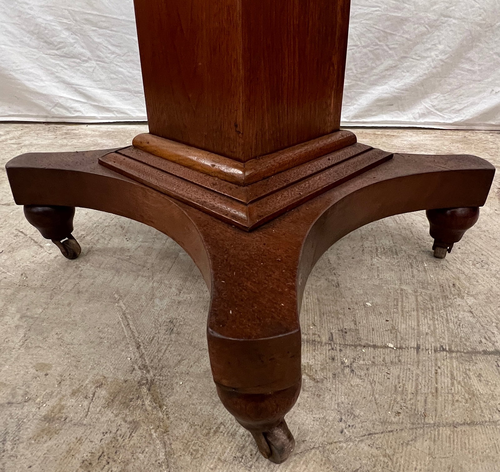 Square Mahogany Tea Table - 5