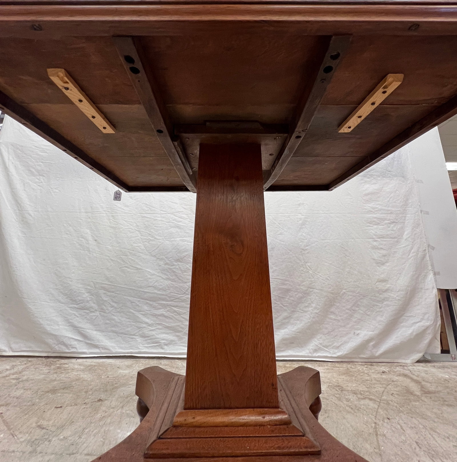 Square Mahogany Tea Table - 6