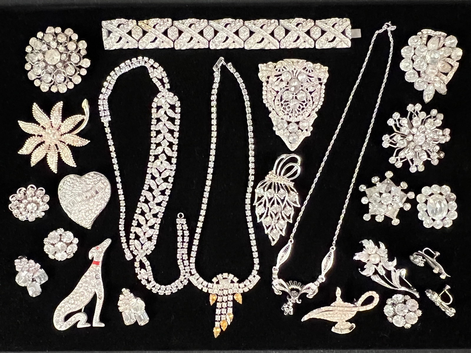 Group of Vintage Rhinestone Jewelry (1 of 8)