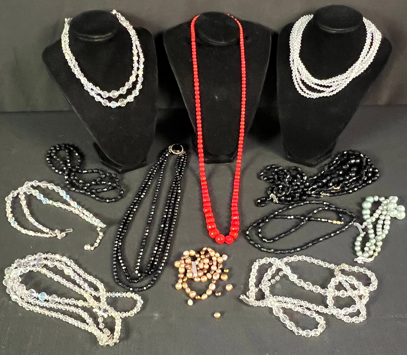 Group of Beaded Glass Necklaces (1 of 5)