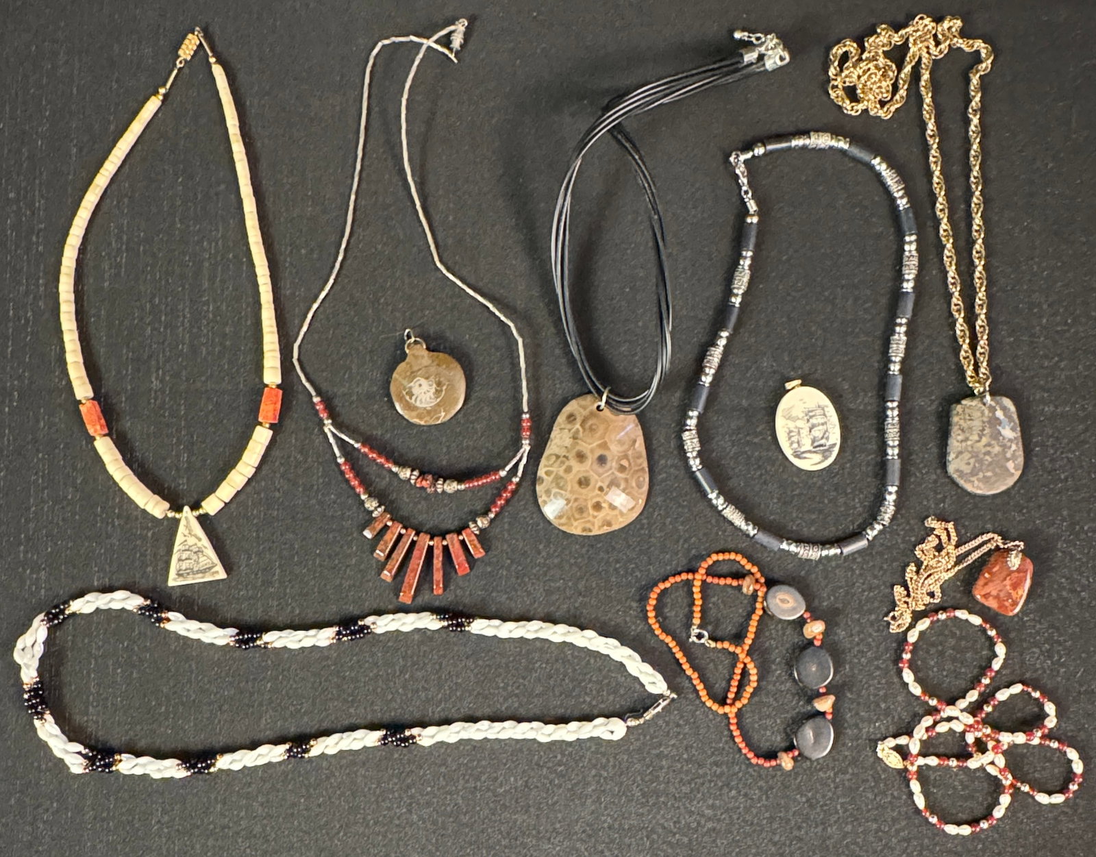 Group of Fossil and Stone Jewelry (1 of 6)