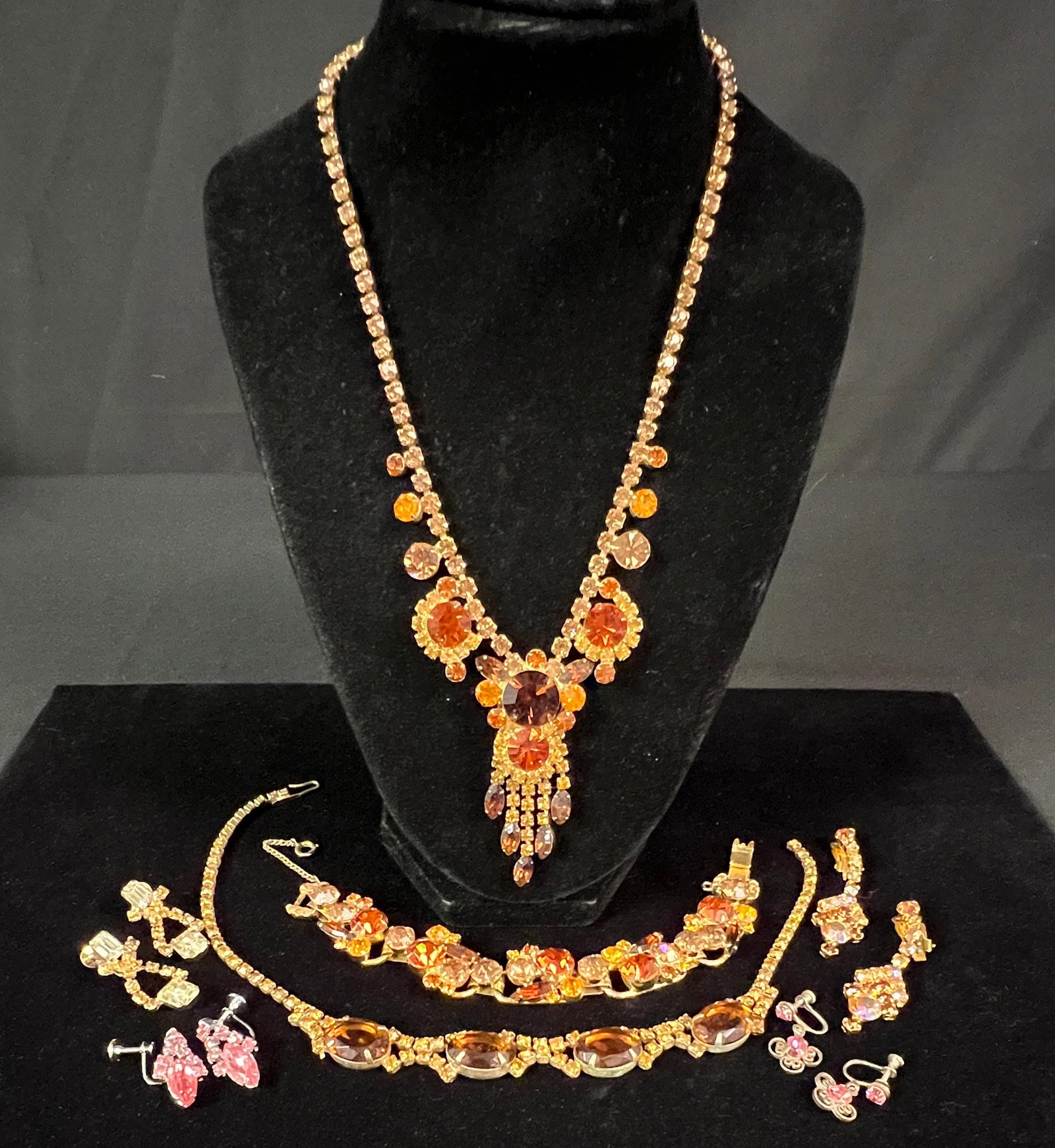 Amber Rhinestone Lot (1 of 7)