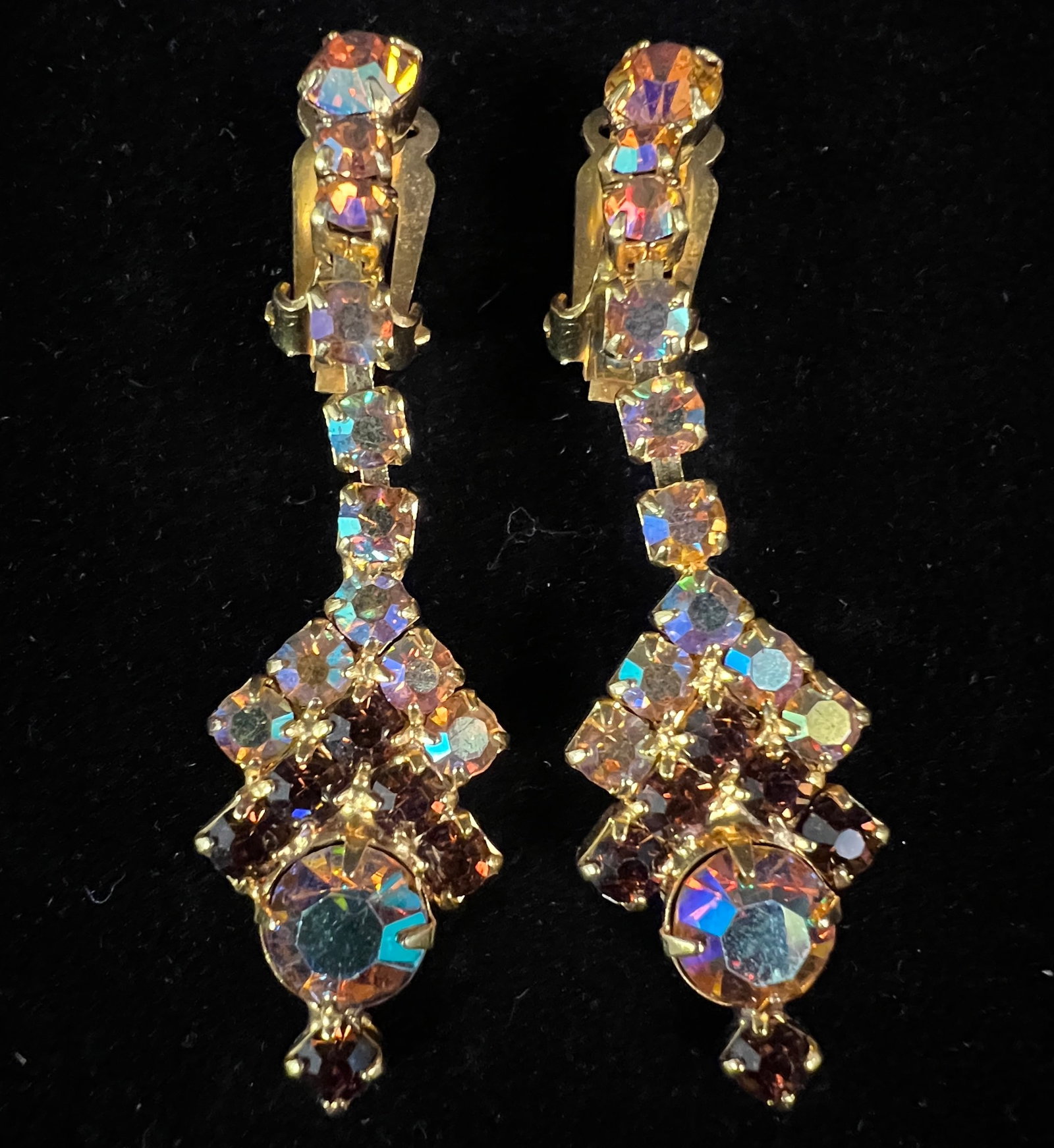 Amber Rhinestone Lot - 4