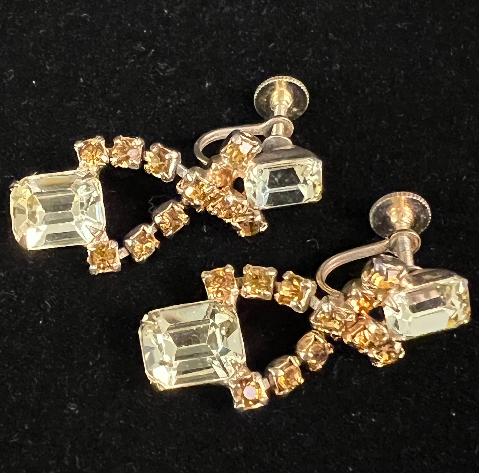 Amber Rhinestone Lot - 5