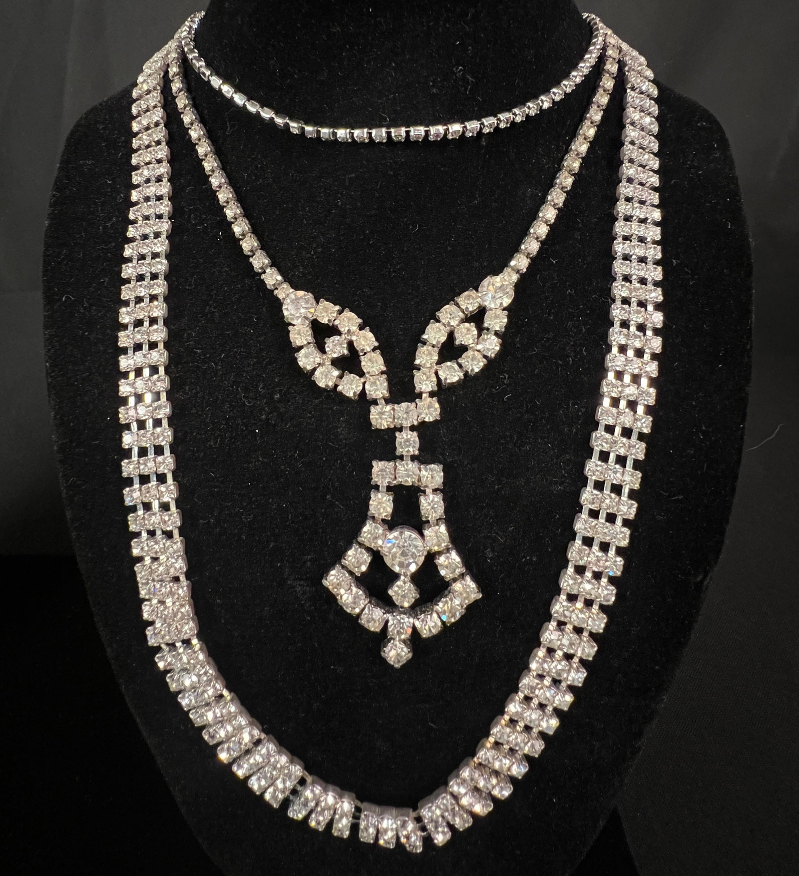 Large White Rhinestone Lot - 3