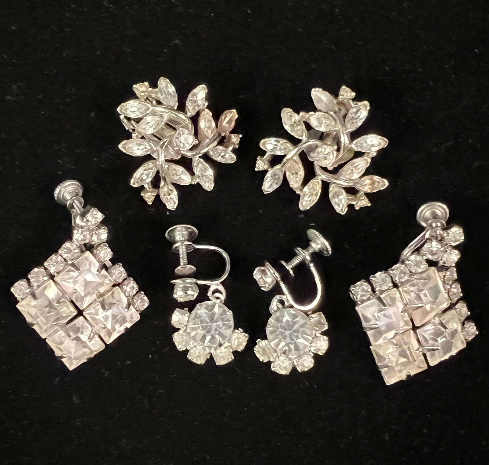 Large White Rhinestone Lot - 7