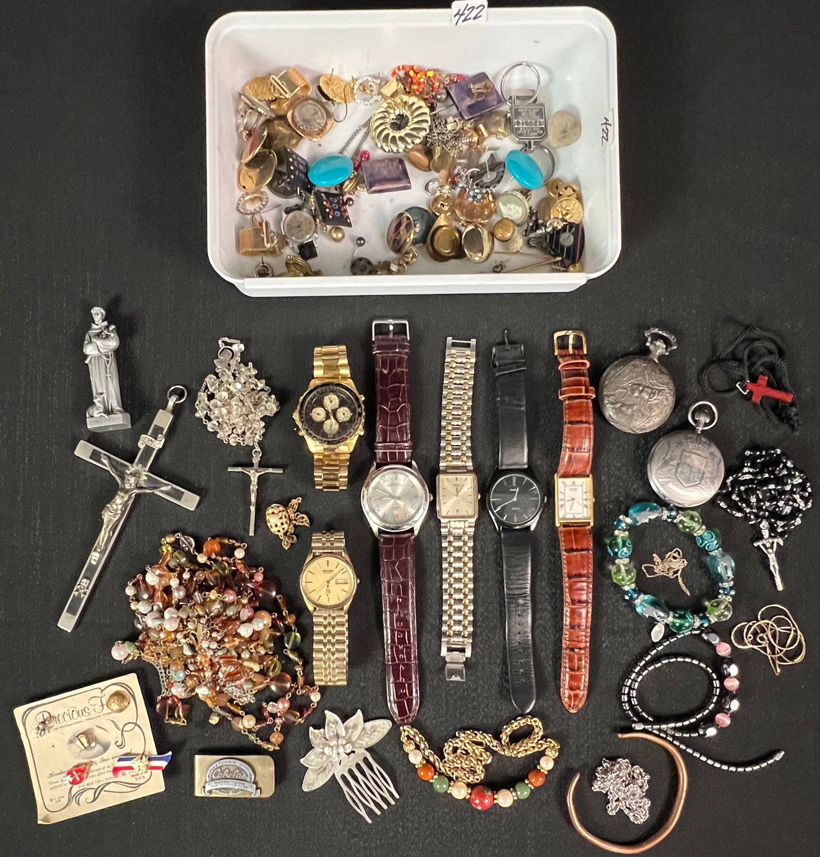 Large Tray Lot of Costume Jewelry (1 of 6)