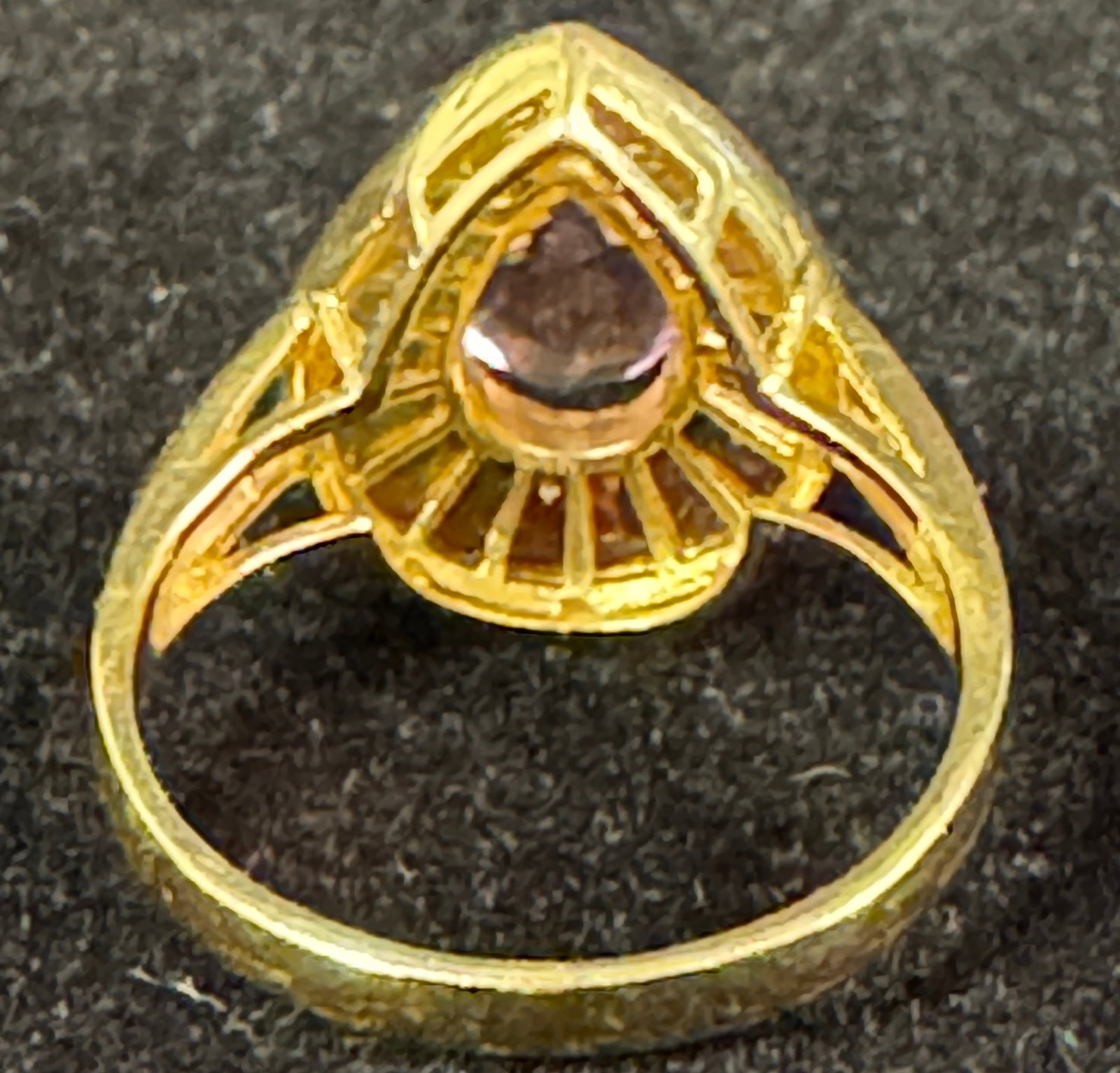 14K Amethyst & Multi-Colored Stone Ring - 5