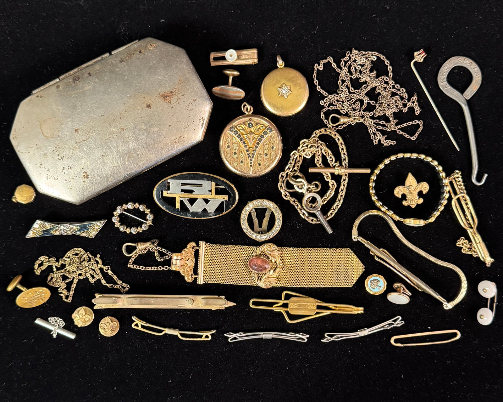 Large Group of Assorted Victorian Gold Filled Jewelry and More (1 of 7)