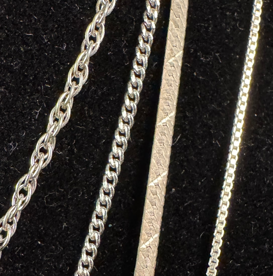 Assorted Sterling Necklaces & Chains - 3