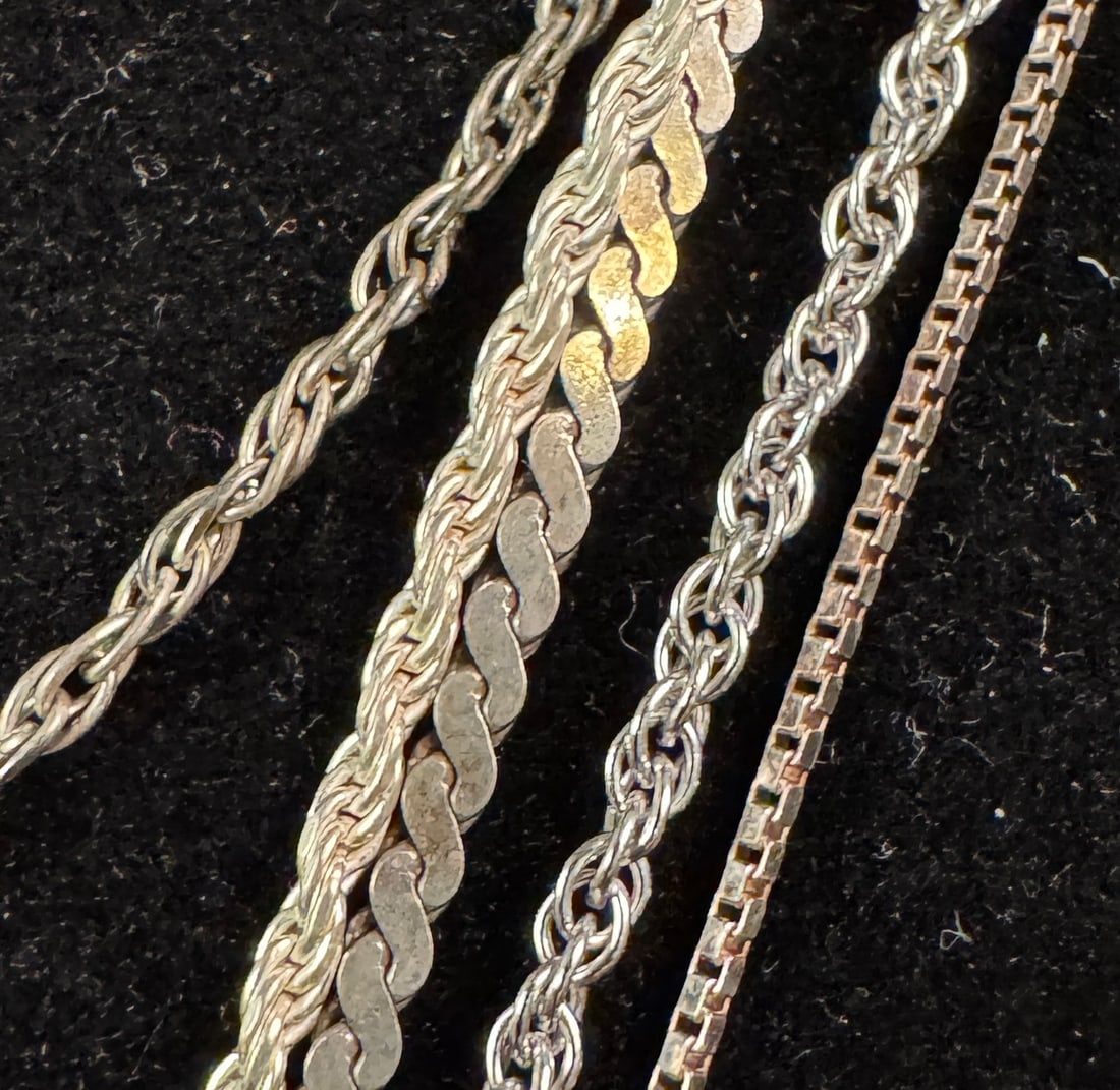 Assorted Sterling Necklaces & Chains - 5