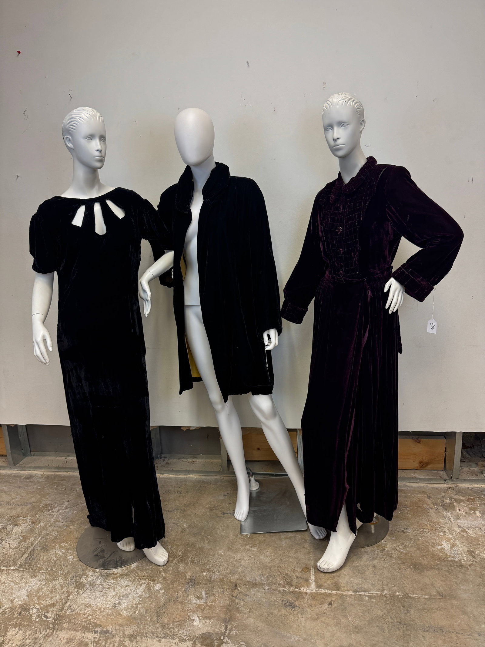 2 1920's Silk Velvet Gowns (1 of 18)