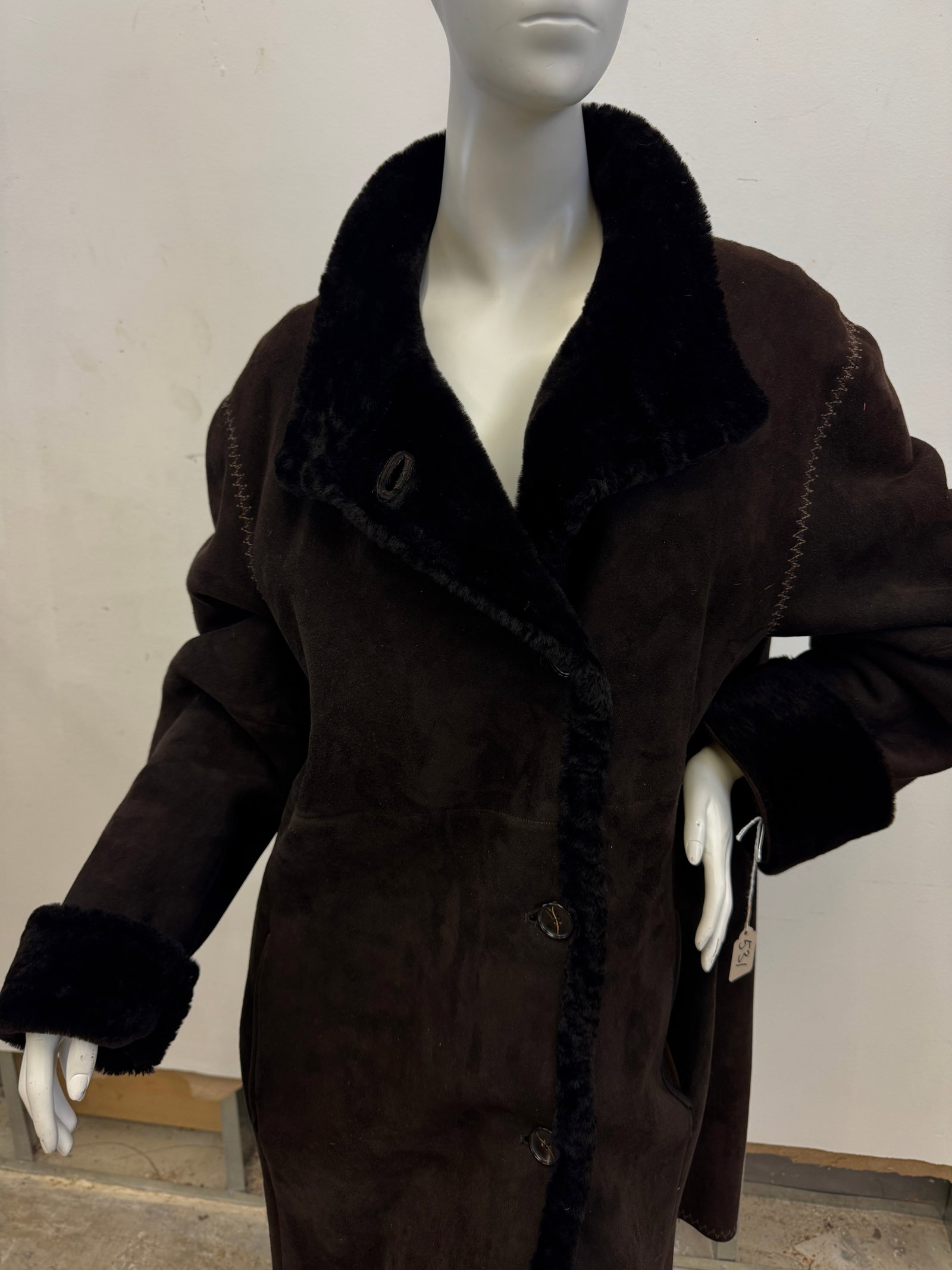 Sinclair Ladies Shearling Coat - 2