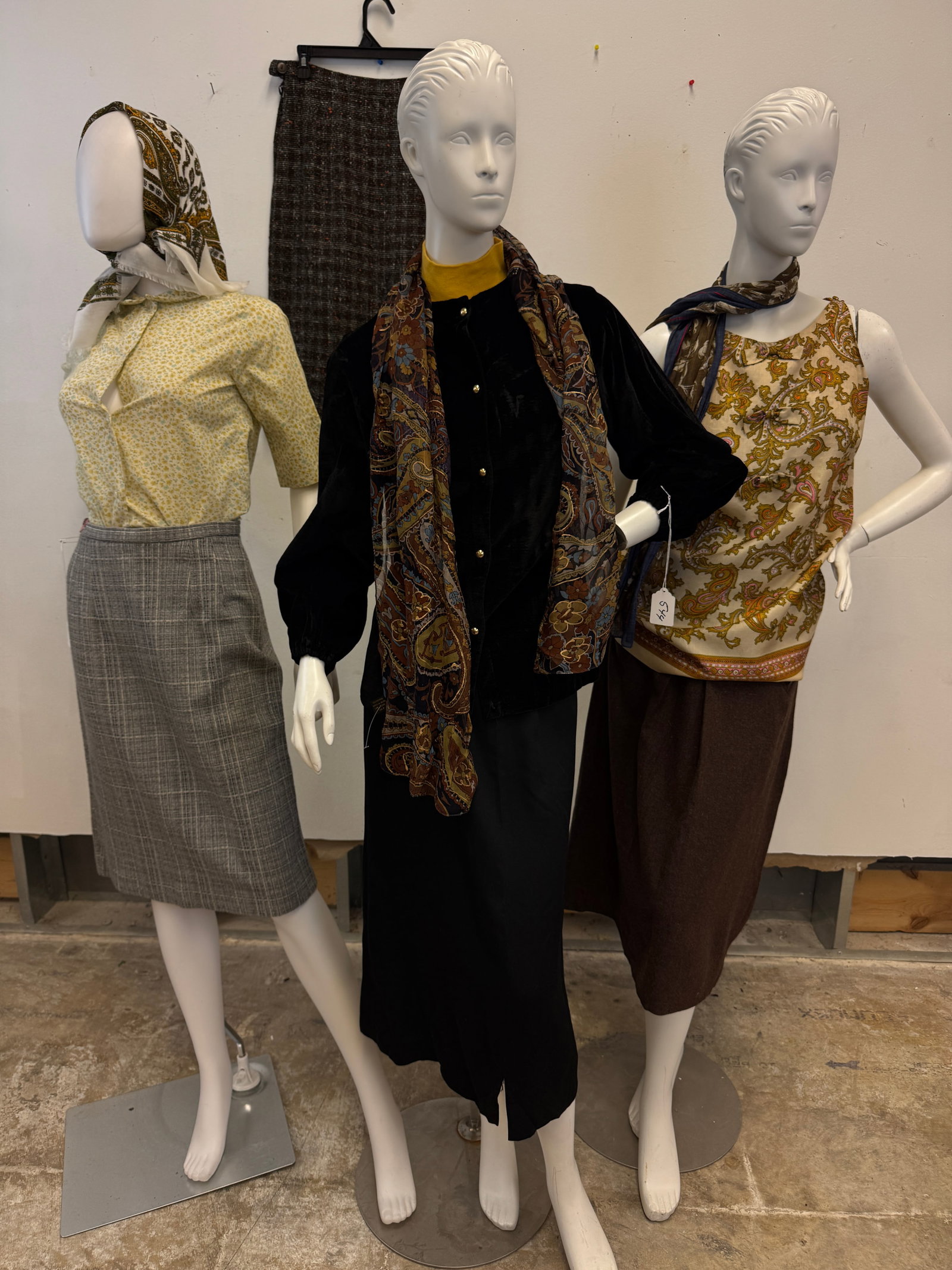 Vintage Group of Skirts and Blouses c1940-60's (1 of 9)